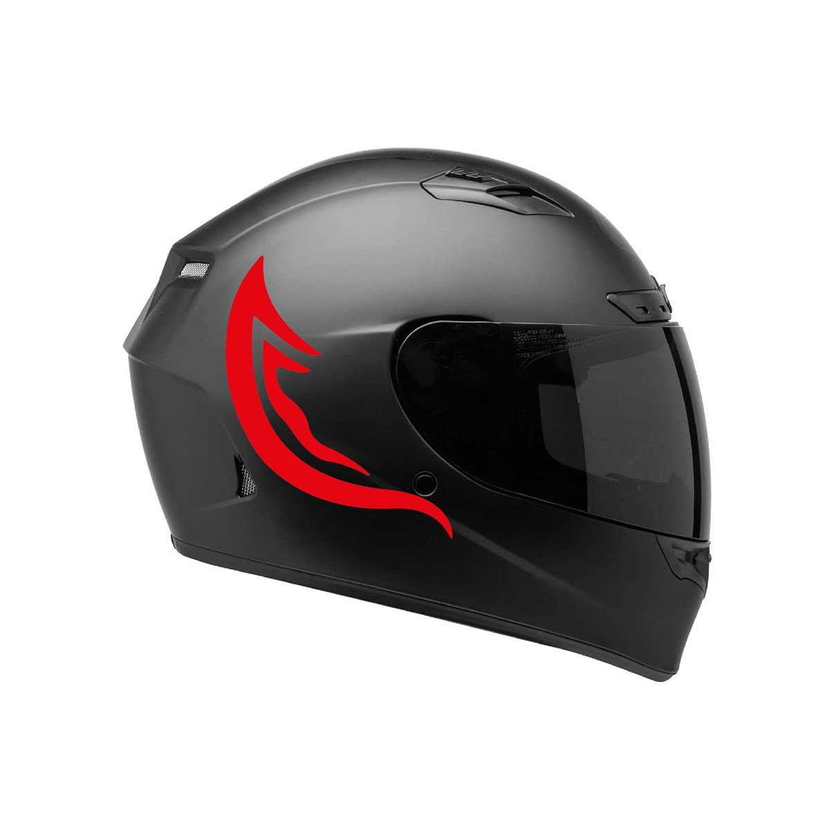 Tek Renk Kırmızı Kamuflaj ( Kamuflage Helmet Stickers ) Kask Sticker Etiket Modeli 