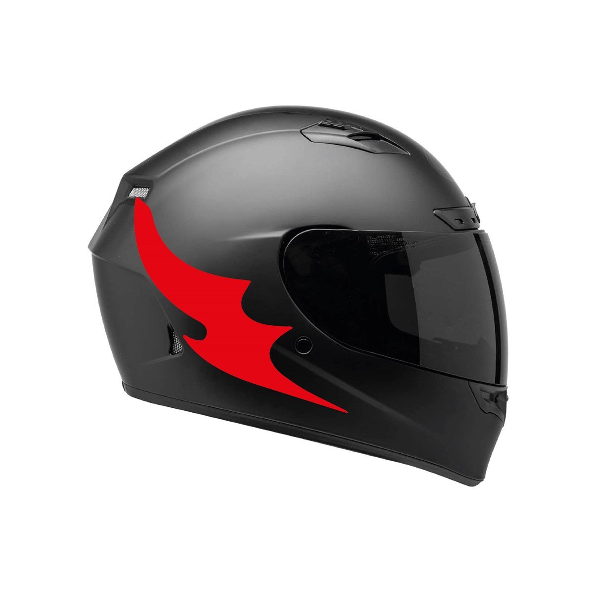 Tek Renk Kırmızı Kamuflaj ( Kamuflage Helmet Stickers ) Kask Sticker Etiket Modeli 2