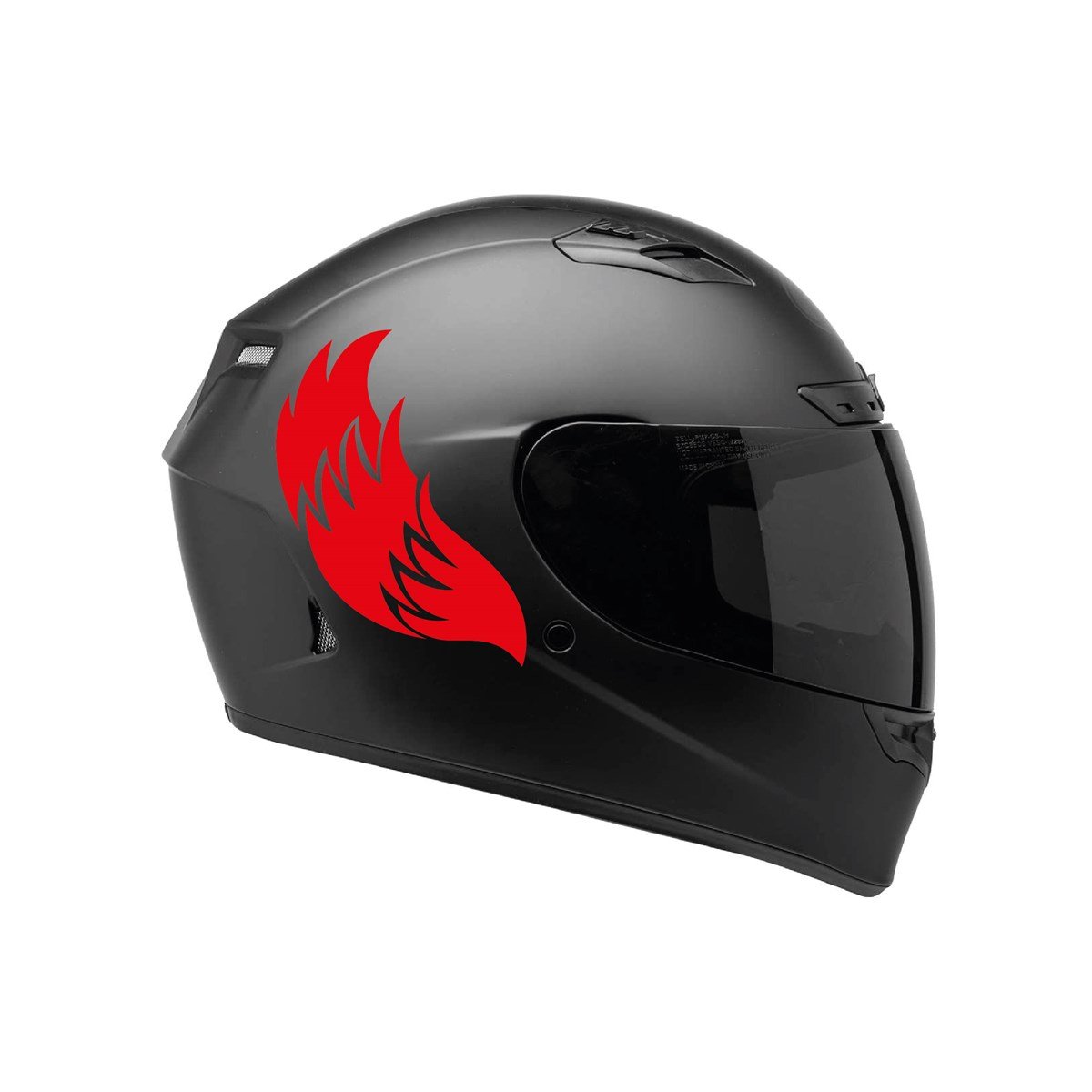 Tek Renk Kırmızı Kamuflaj ( Kamuflage Helmet Stickers ) Kask Sticker Etiket Modeli 4