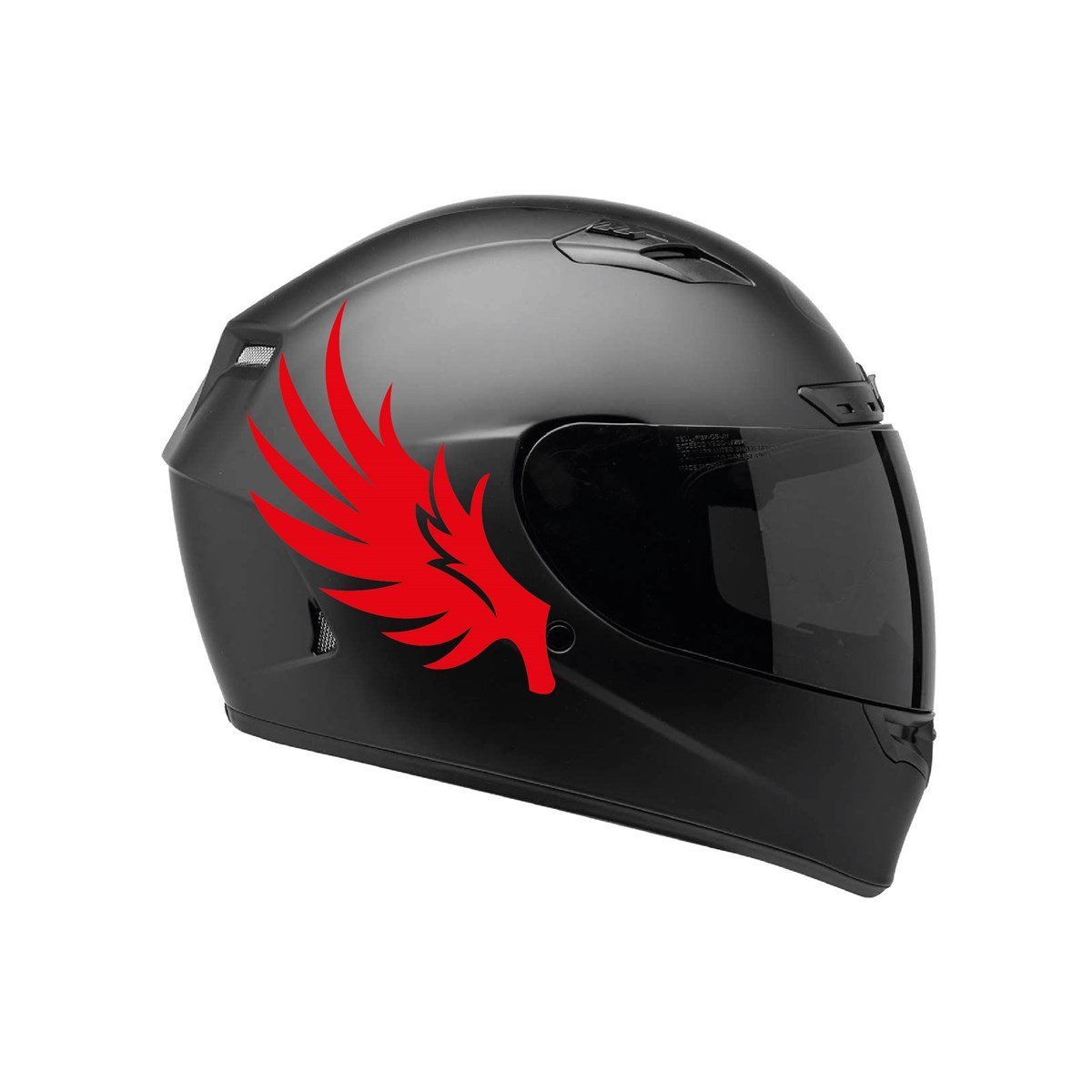 Tek Renk Kırmızı Kamuflaj ( Kamuflage Helmet Stickers ) Kask Sticker Etiket Modeli 3