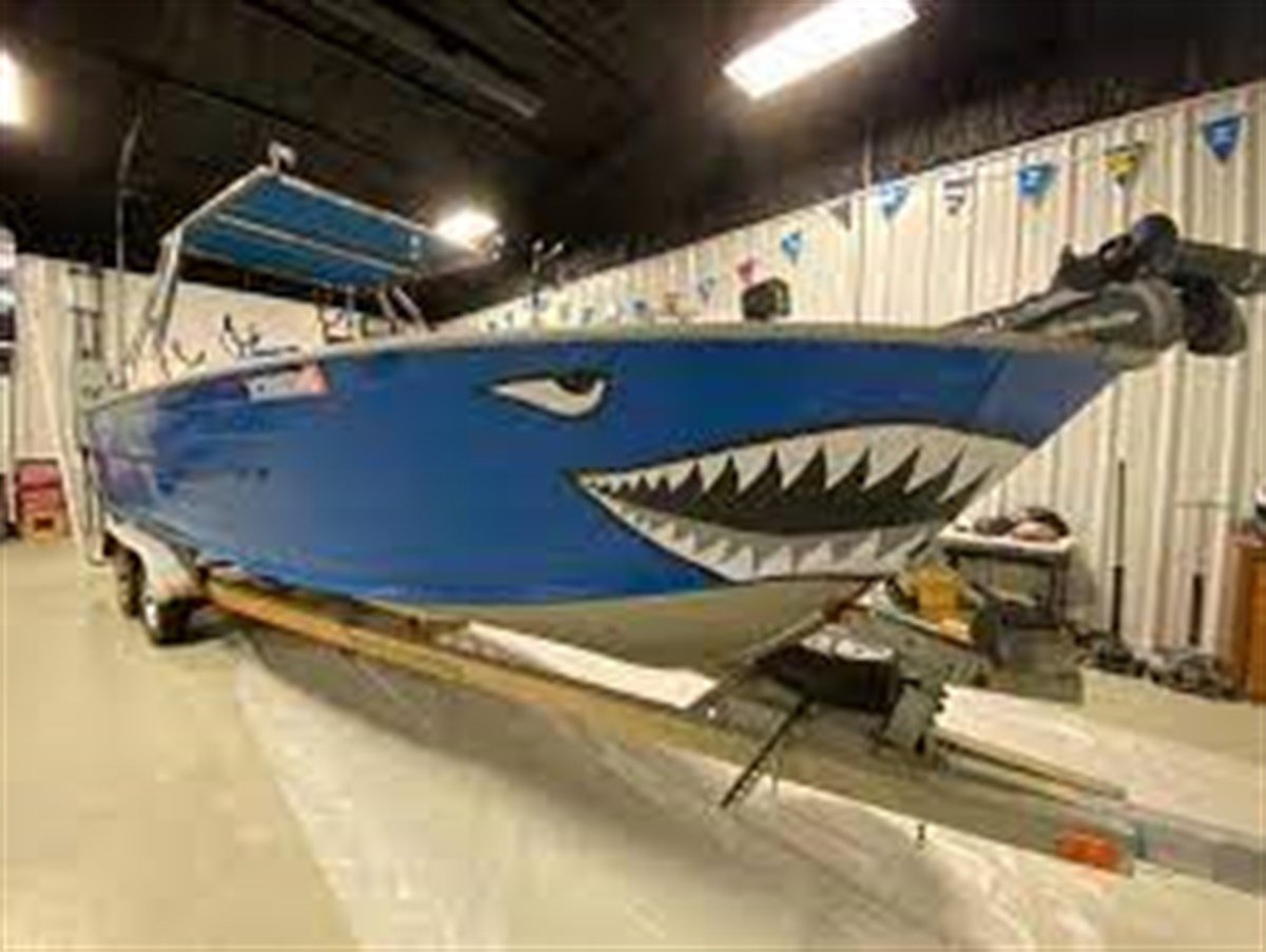 Tekne Shark Köpek Balığı Sticker Etiket Modeli