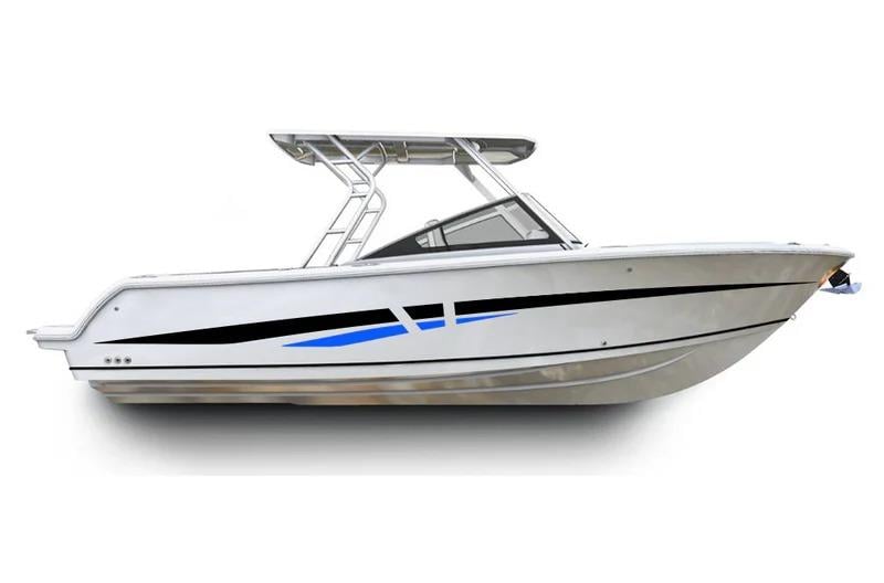 MARKALARTekne Siyah Mavi Şerit Sticker Etiket