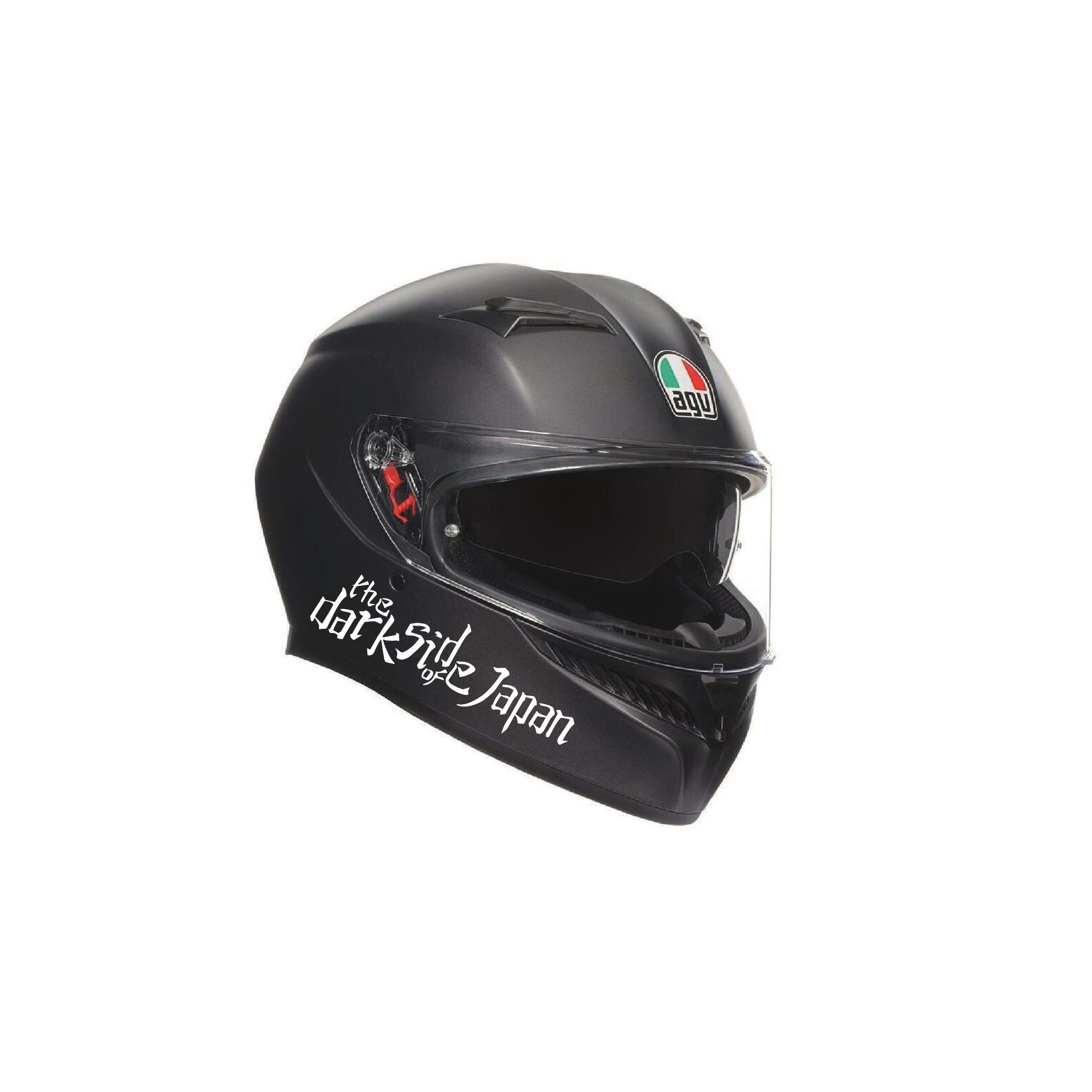 The Dark Side Of Japan Beyaz Motosiklet Sponsor Markası Sticker Etiket Modeli