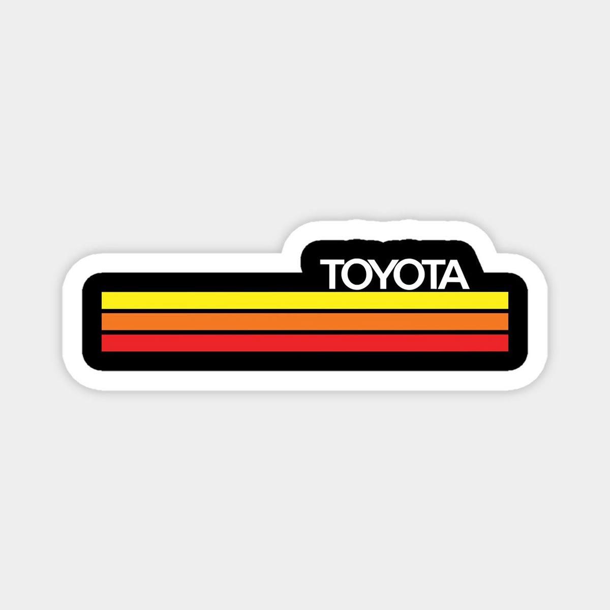 Damla LogolarTOYOTA Logo Tasarımlı Sticker Etiket 