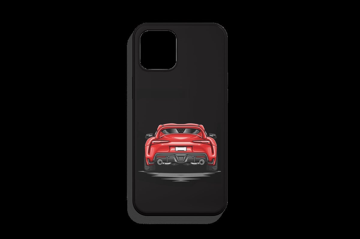 Toyota Supra Kırmızı Tasarımı Telefon Kılıfı 1. Kalite Baskı