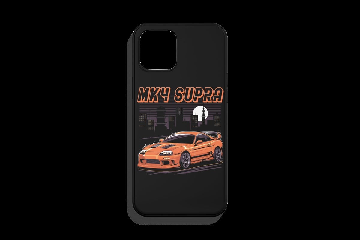 Toyota Supra MK4 Tasarımı Telefon Kılıfı 1. Kalite Baskı