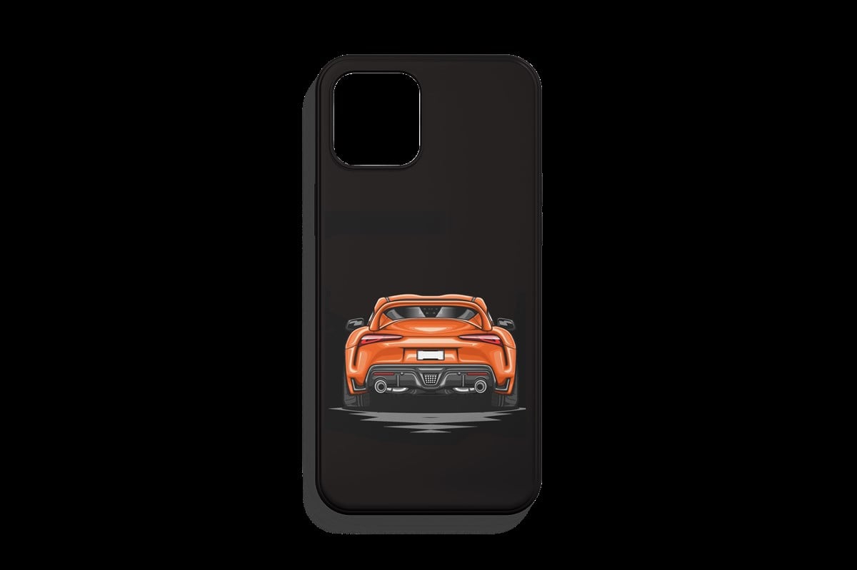 Toyota Supra Turuncu Tasarımı Telefon Kılıfı 1. Kalite Baskı