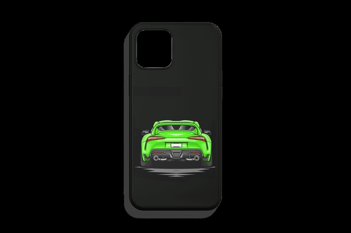 Toyota Supra Yeşil Tasarımı Telefon Kılıfı 1. Kalite Baskı