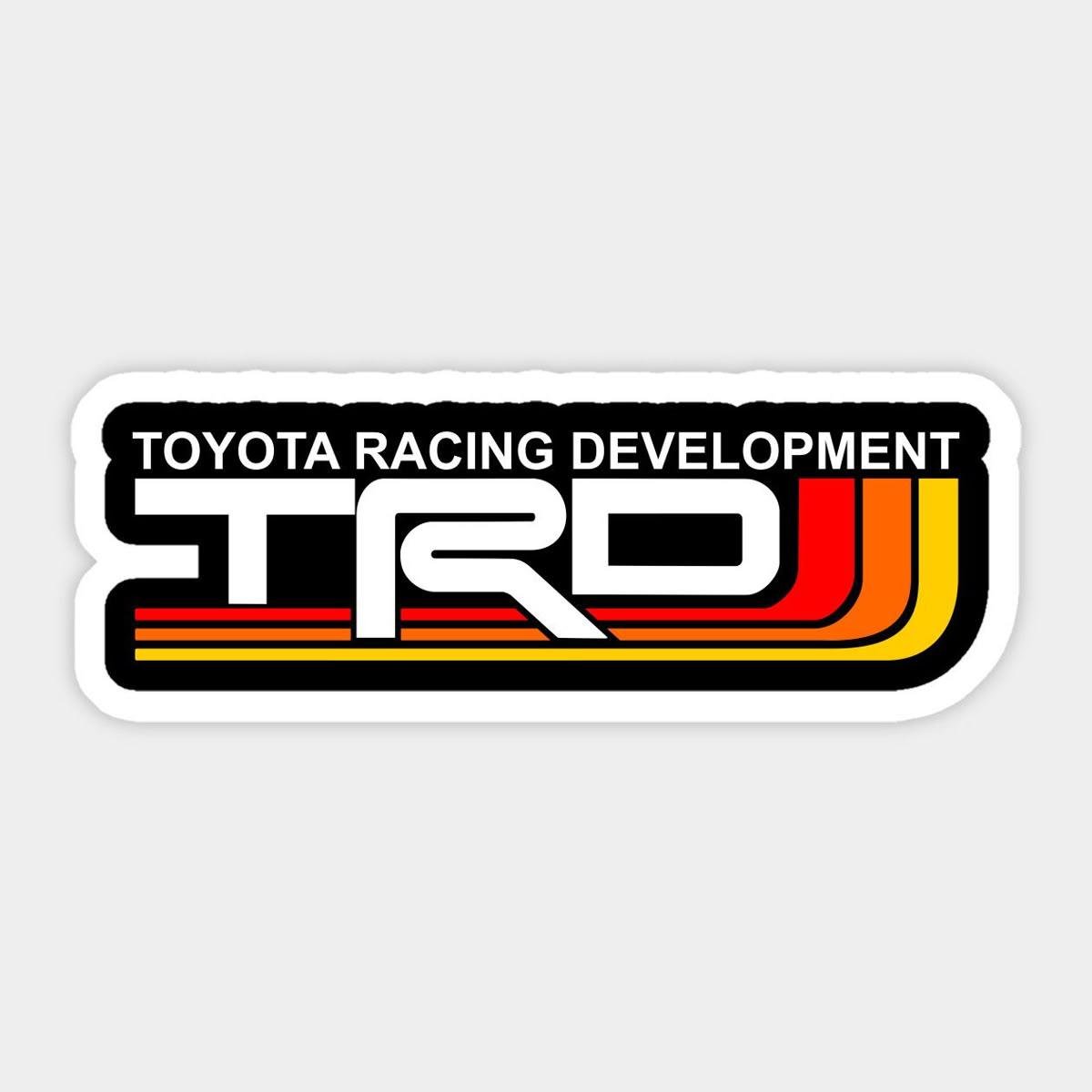 Damla LogolarTOYOTA TRD Logo Tasarımlı Sticker Etiket 