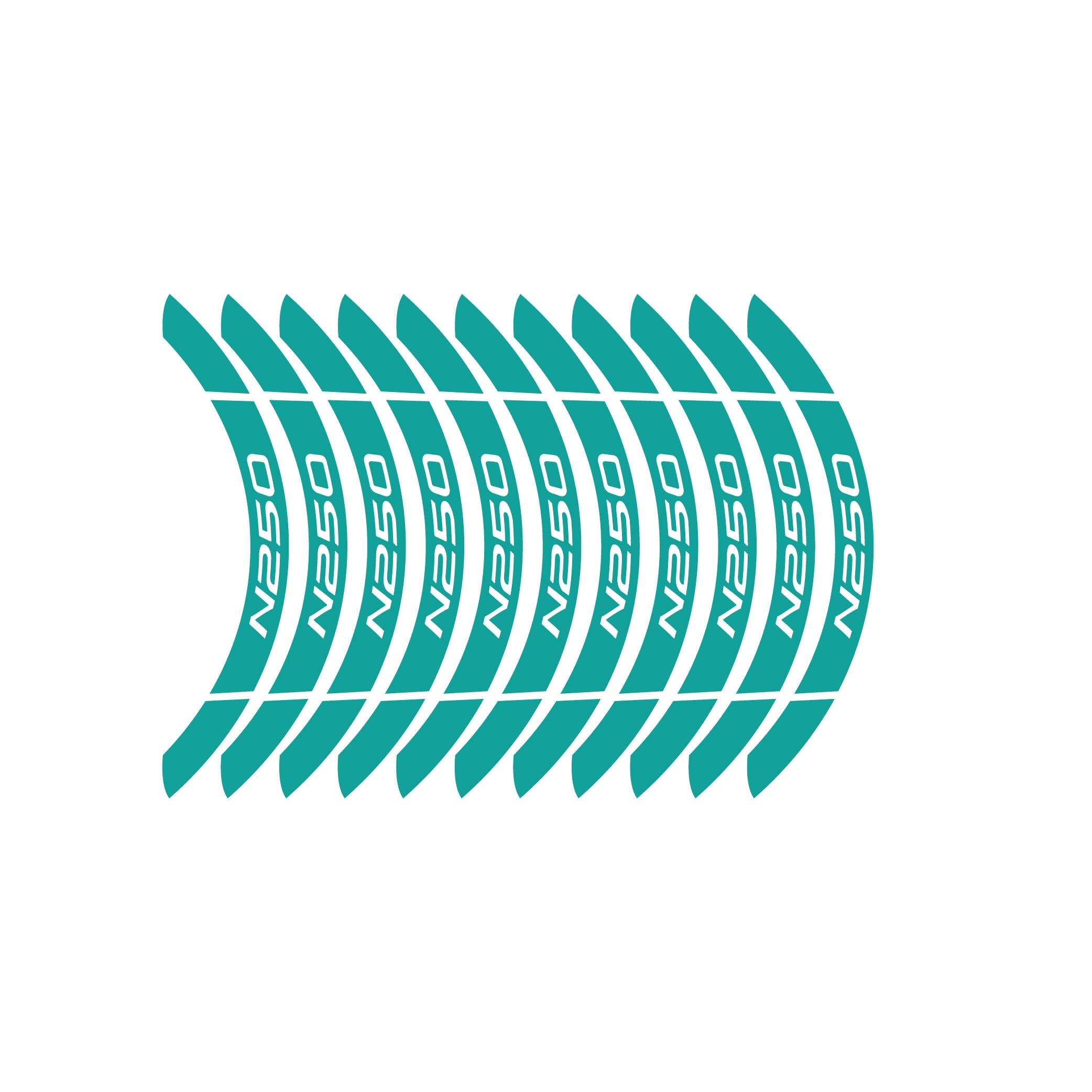 N250Turkuaz Bajaj N250 Geniş Jant Sticker Etiket Modeli