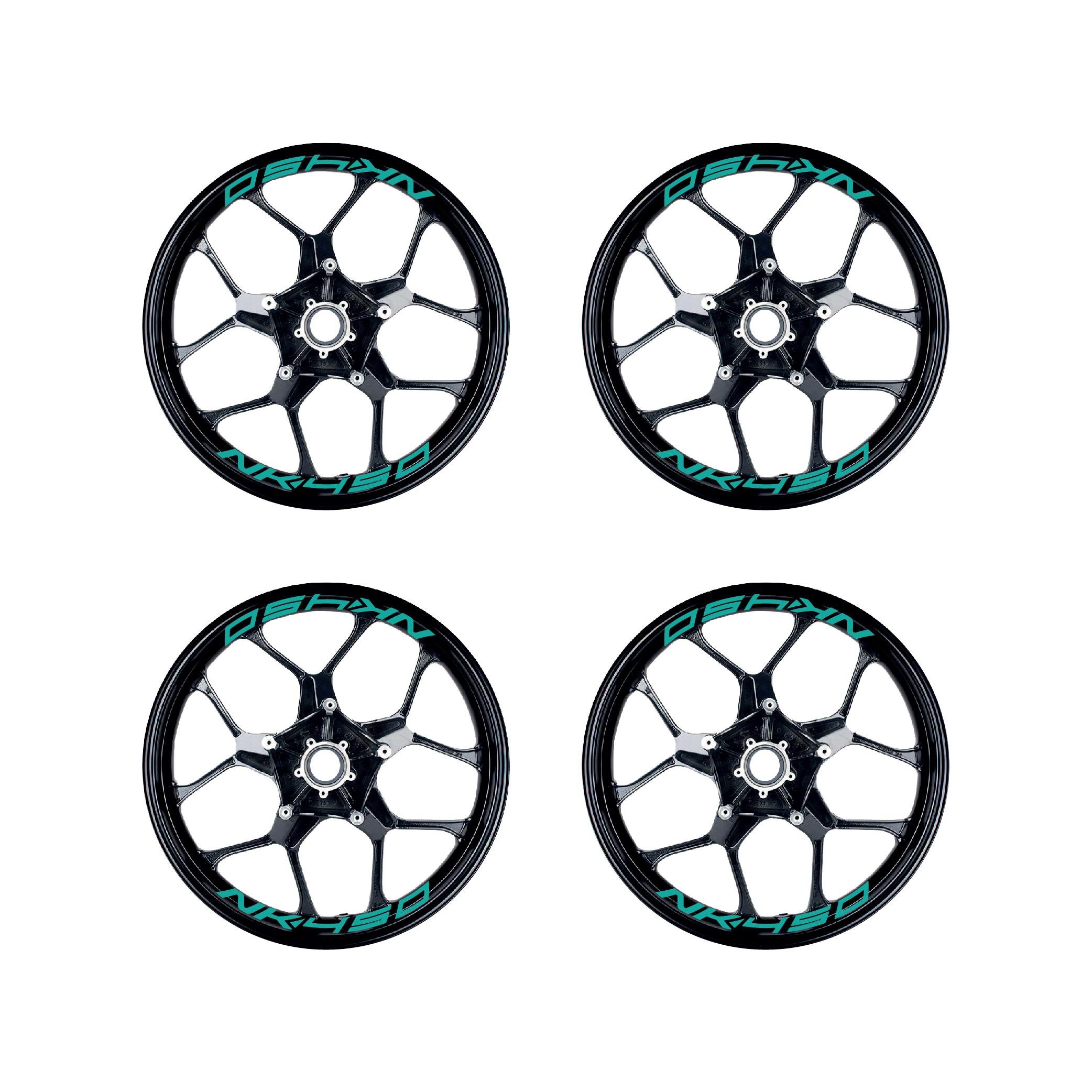 450 NKTurkuaz CFMOTO 450NK Yazılı 8 Li Jant İçi Yazı Sticker 
