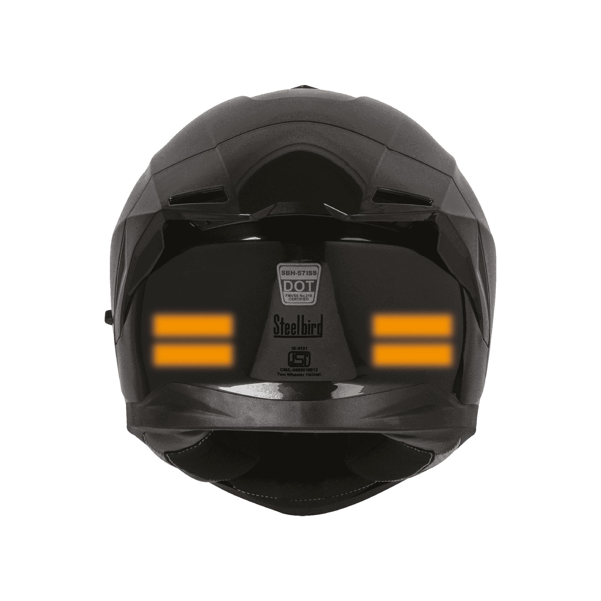 Reflective StickerTuruncu Reflective (Reflektif) Sticker Paketi 8'li Otomobil Motosiklet Reflektif Parlayan Sticker Etiket Modeli