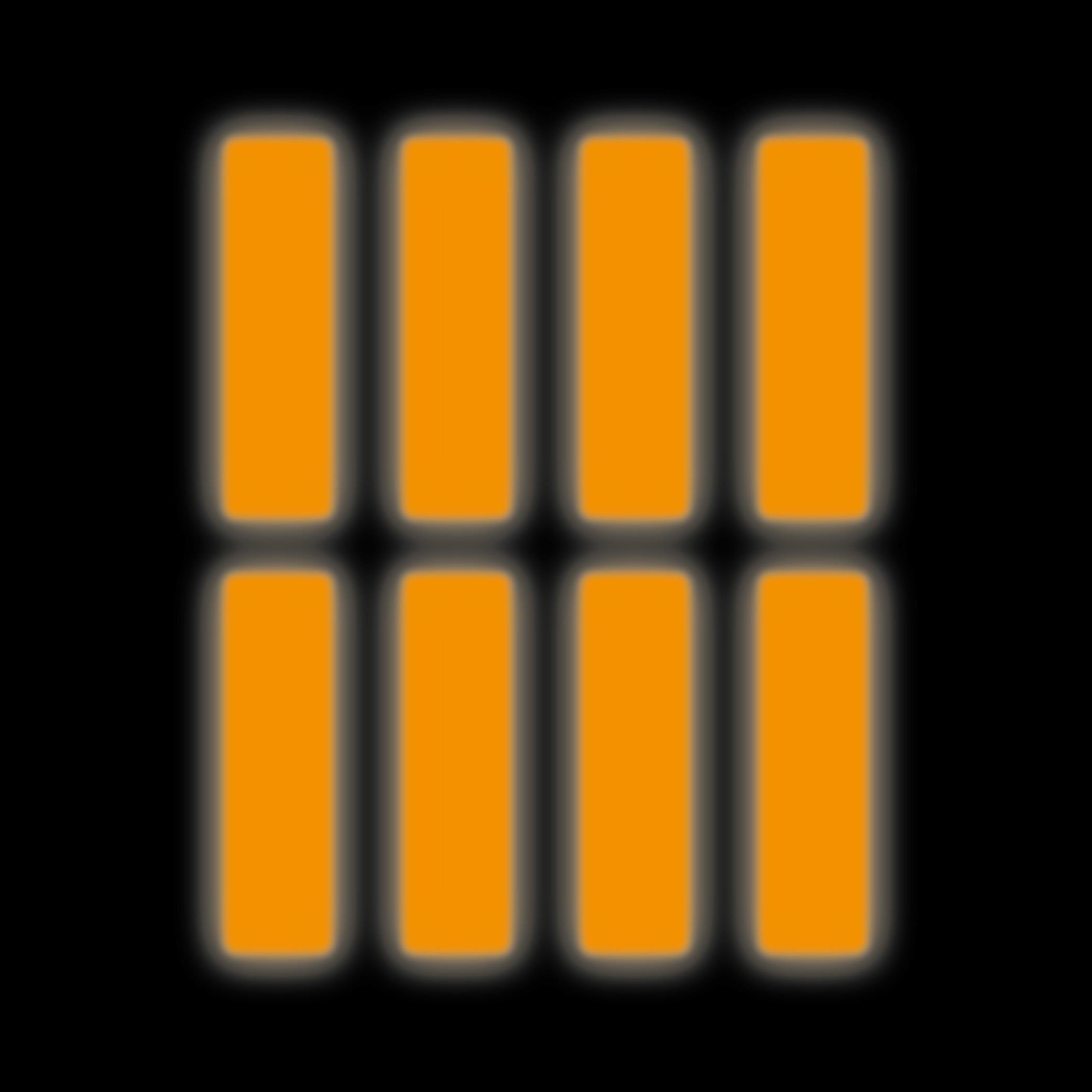 Reflective StickerTuruncu Reflective (Reflektif) Sticker Paketi 8'li Otomobil Motosiklet Reflektif Parlayan Sticker Etiket Modeli