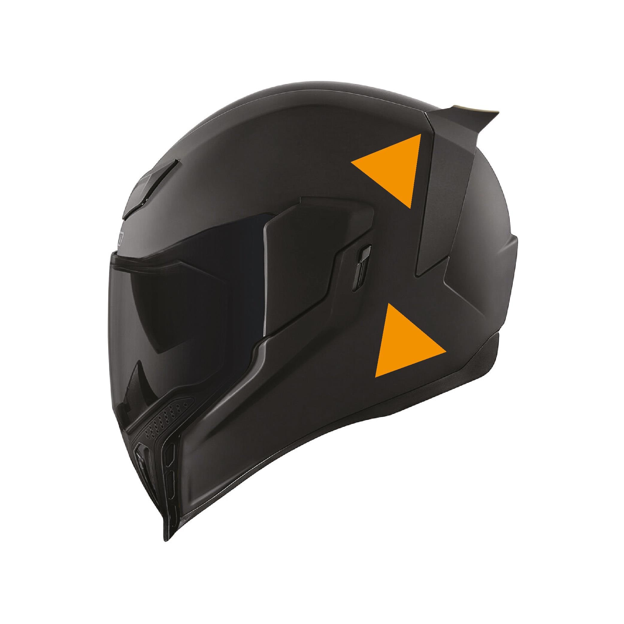 Reflective StickerTuruncu Reflective (Reflektif) Üçgen Sticker Paketi 9'lu Otomobil Motosiklet Reflektif Parlayan Sticker Etiket Modeli