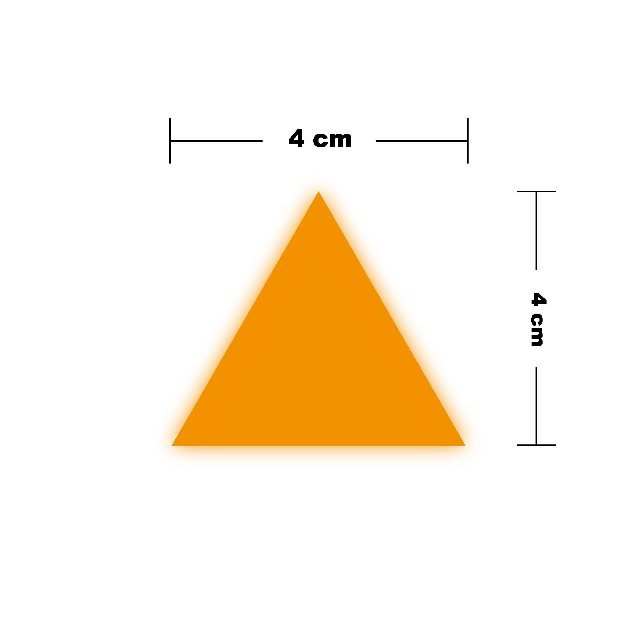 Reflective StickerTuruncu Reflective (Reflektif) Üçgen Sticker Paketi 9'lu Otomobil Motosiklet Reflektif Parlayan Sticker Etiket Modeli