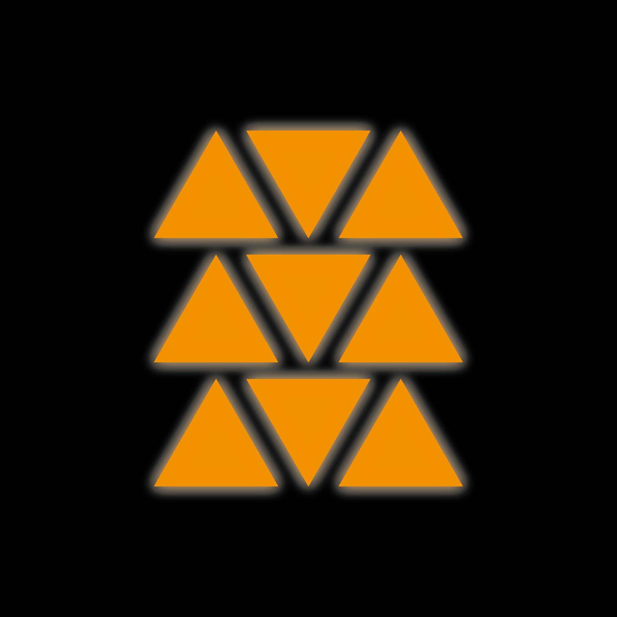 Reflective StickerTuruncu Reflective (Reflektif) Üçgen Sticker Paketi 9'lu Otomobil Motosiklet Reflektif Parlayan Sticker Etiket Modeli