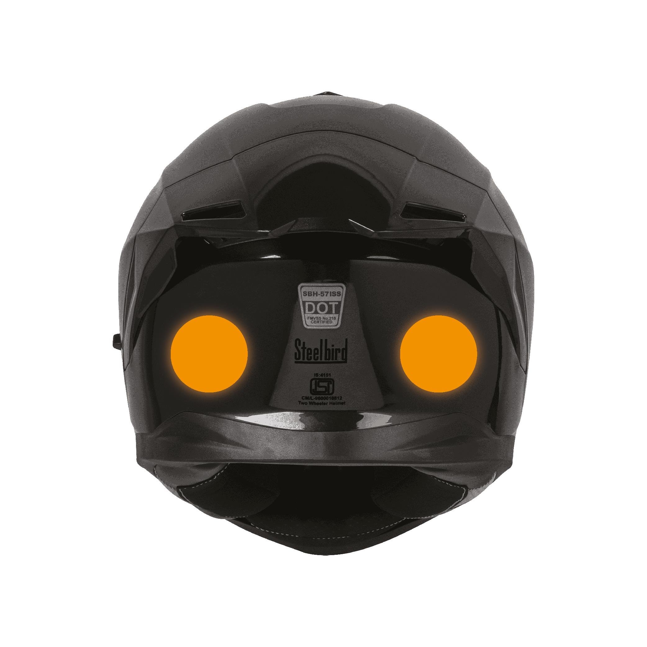 Reflective StickerTuruncu Reflective (Reflektif) Yuvarlak Sticker Paketi 8'li Otomobil Motosiklet Reflektif Parlayan Sticker Etiket Modeli