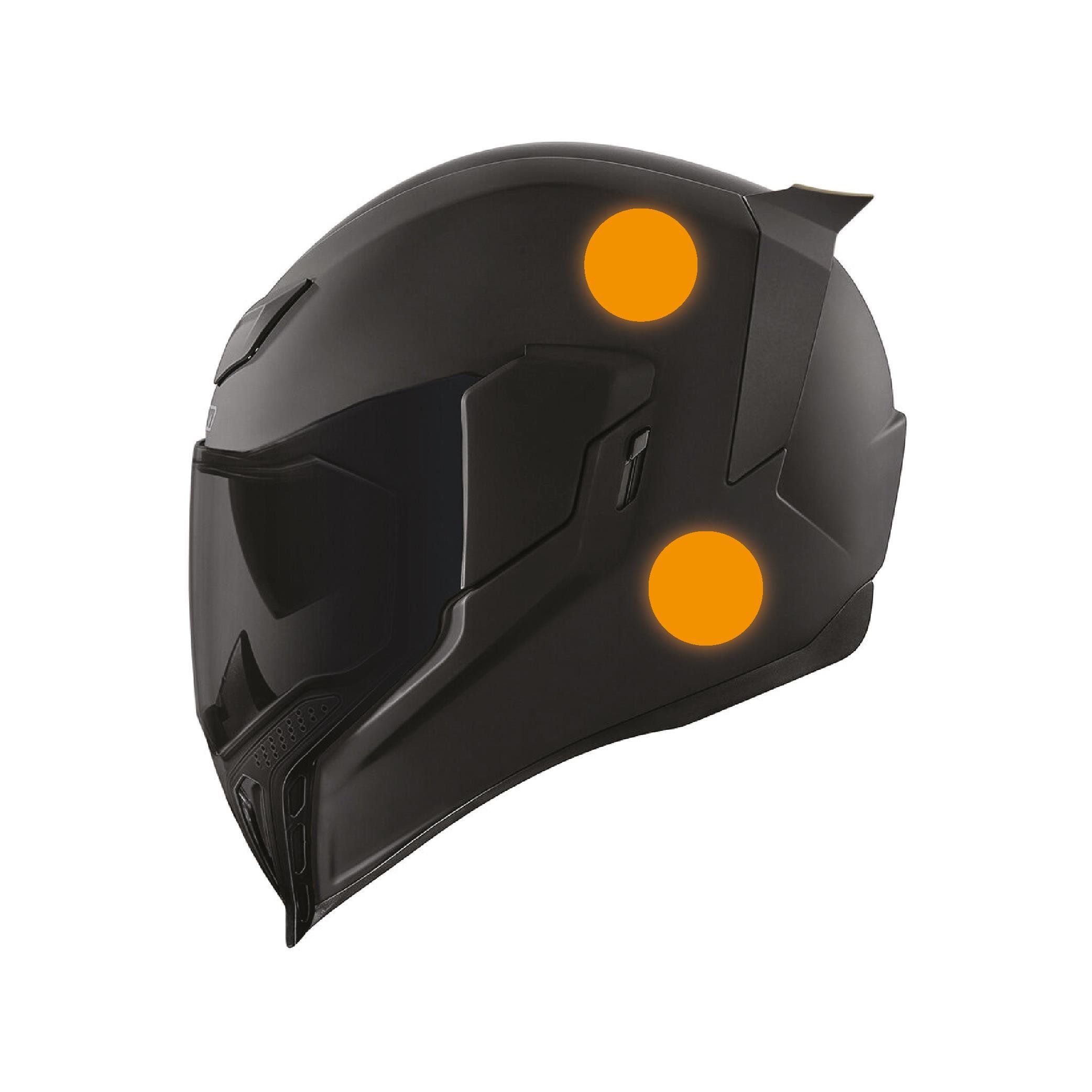 Reflective StickerTuruncu Reflective (Reflektif) Yuvarlak Sticker Paketi 8'li Otomobil Motosiklet Reflektif Parlayan Sticker Etiket Modeli