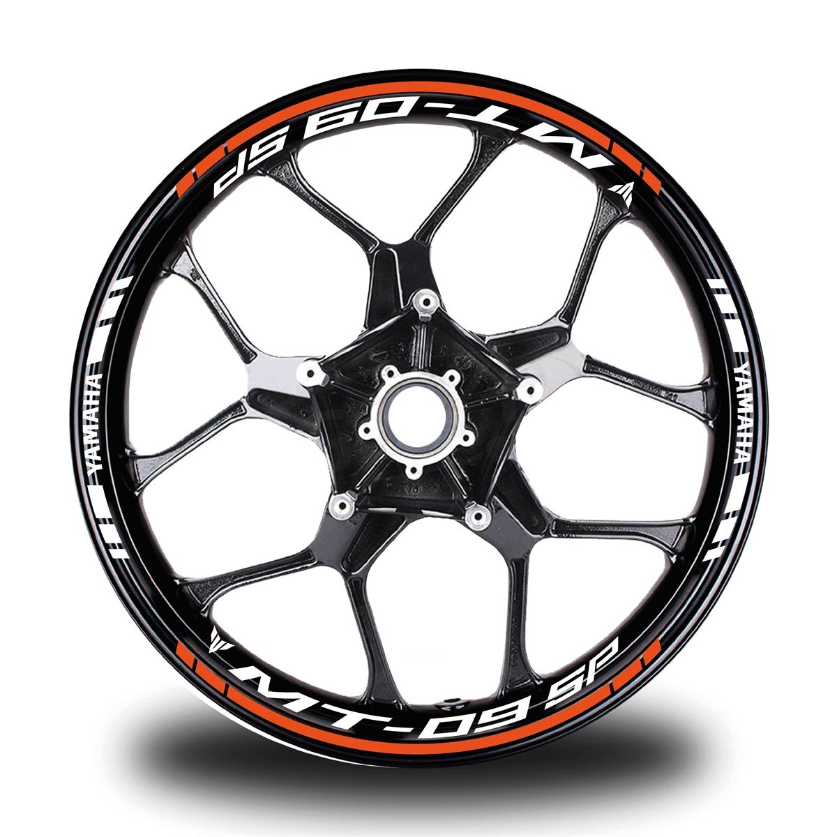 Turuncu Yamaha MT 09 SP Takım Jant Sticker Etiket 