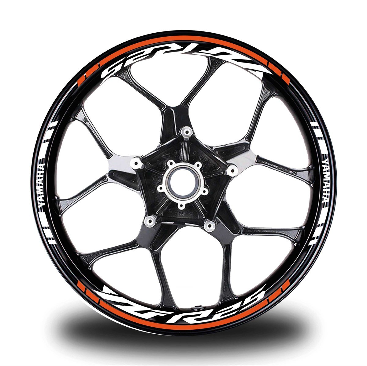 Turuncu Yamaha YZF R25 Takım Jant Sticker Etiket 