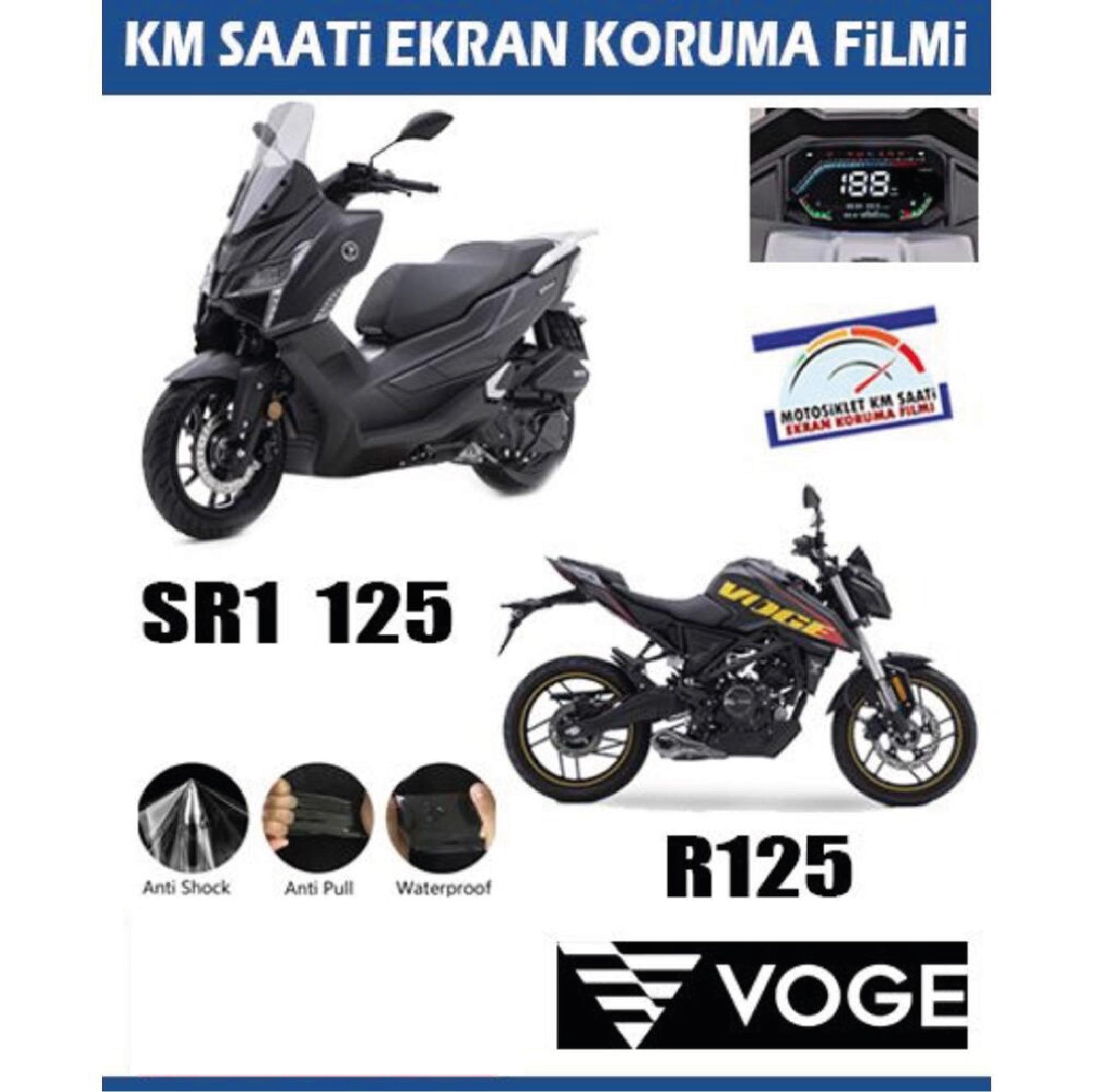 Ekran KorumasıVOGE R125 / SR1 125 Motosiklet Ekran Km Koruyucu