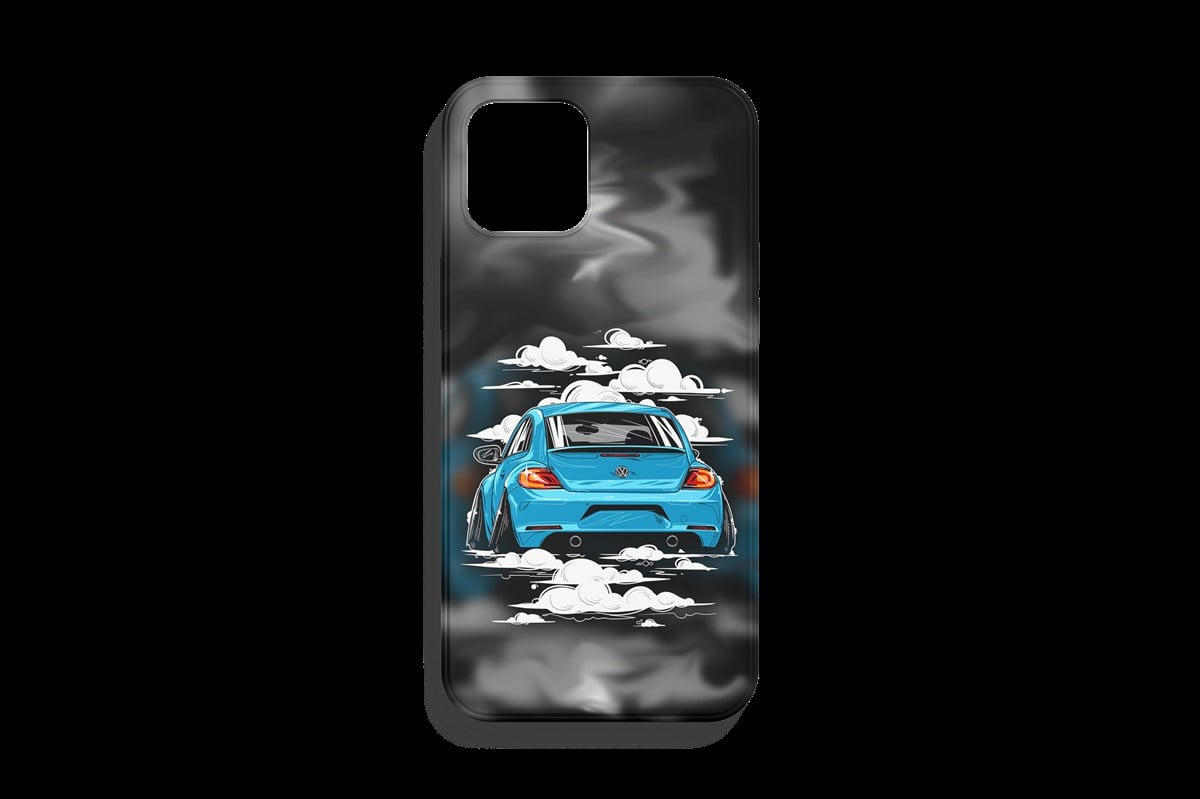 Volkswagen Beetle Tasarımı Telefon Kılıfı 1. Kalite Baskı