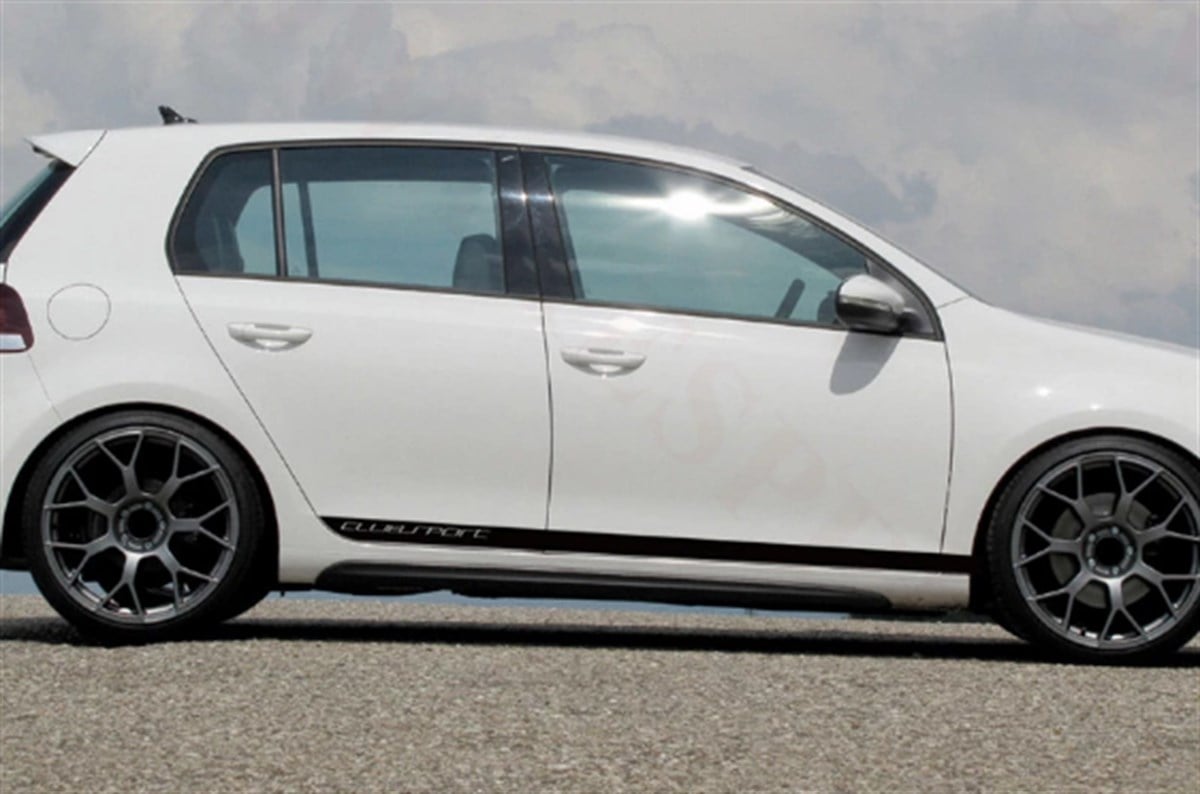 Volkswagen Golf 6 Yan Kapı Sticker Etiket Modeli