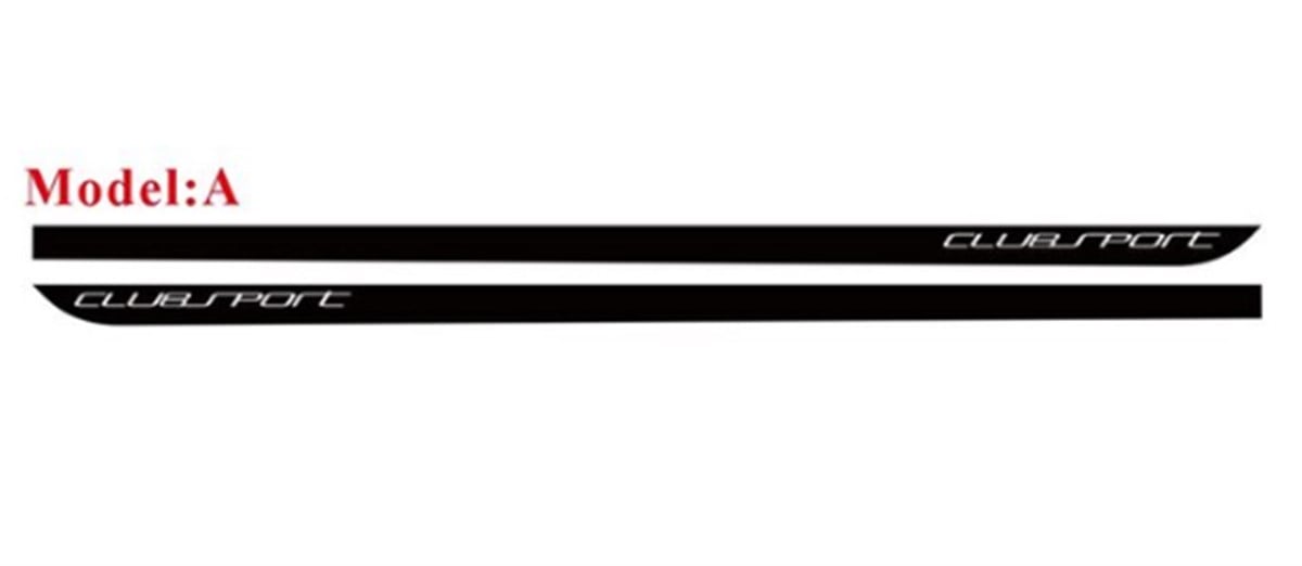 Volkswagen Golf 6 Yan Kapı Sticker Etiket Modeli