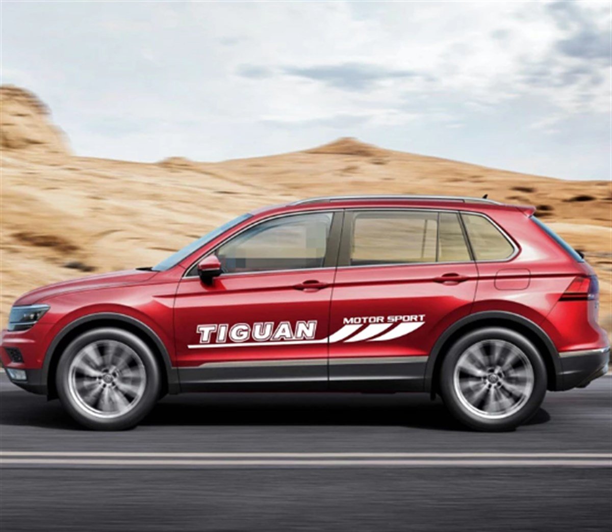 Volkswagen Tiguan Yan Kapı Sticker Etiket Modeli