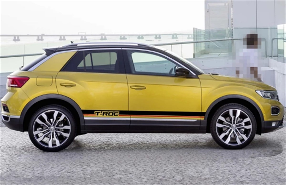 Volkswagen Yan Kapı Düz Şerit Sticker Etiket Modeli