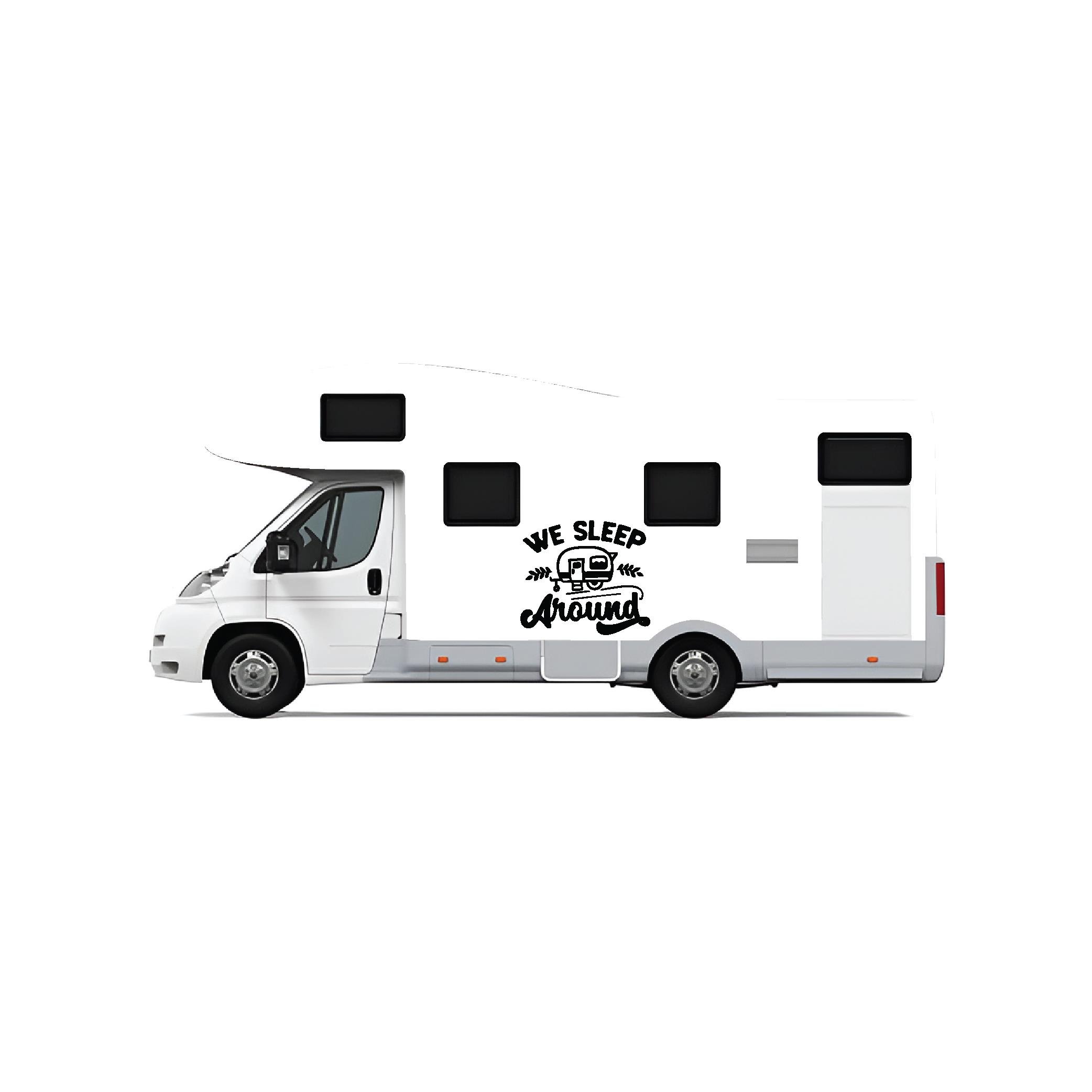 KaravanWe Sleep Around Off Road Sticker Etiket