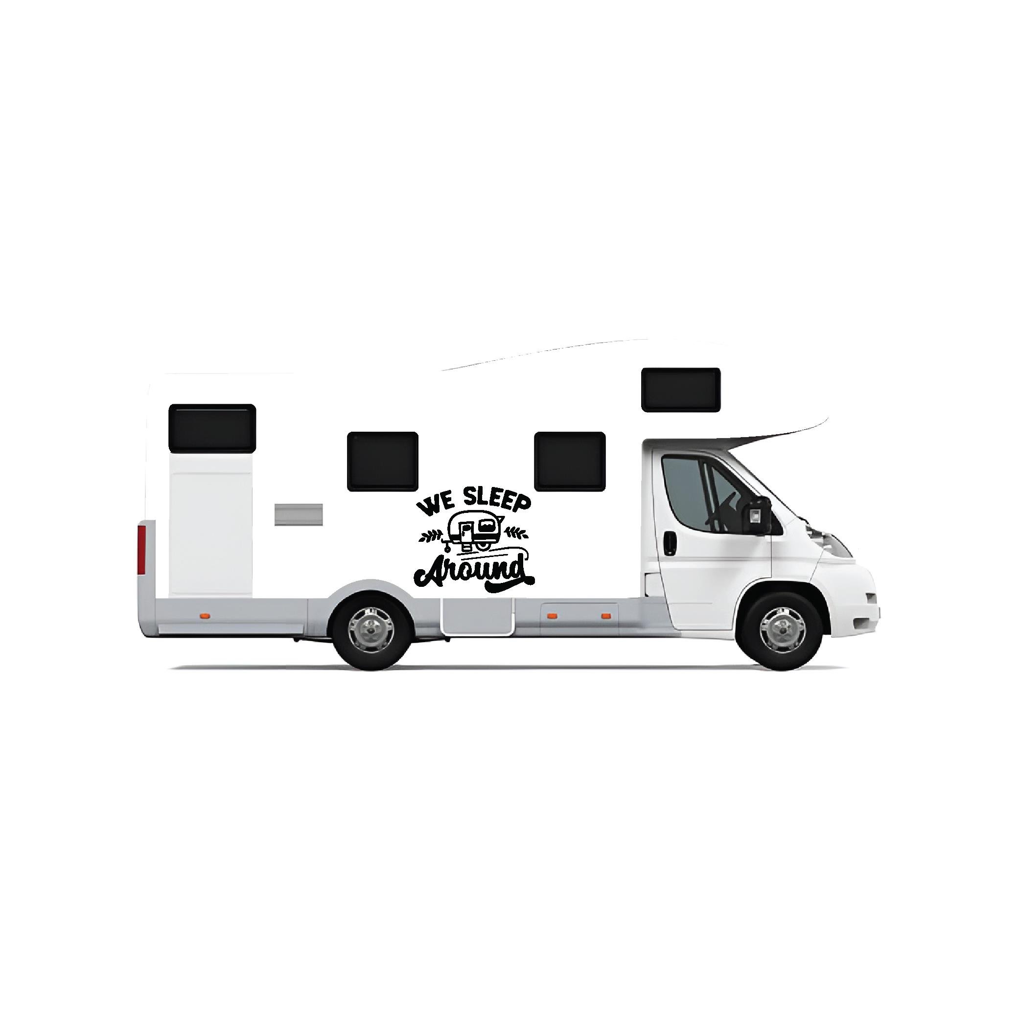 KaravanWe Sleep Around Off Road Sticker Etiket