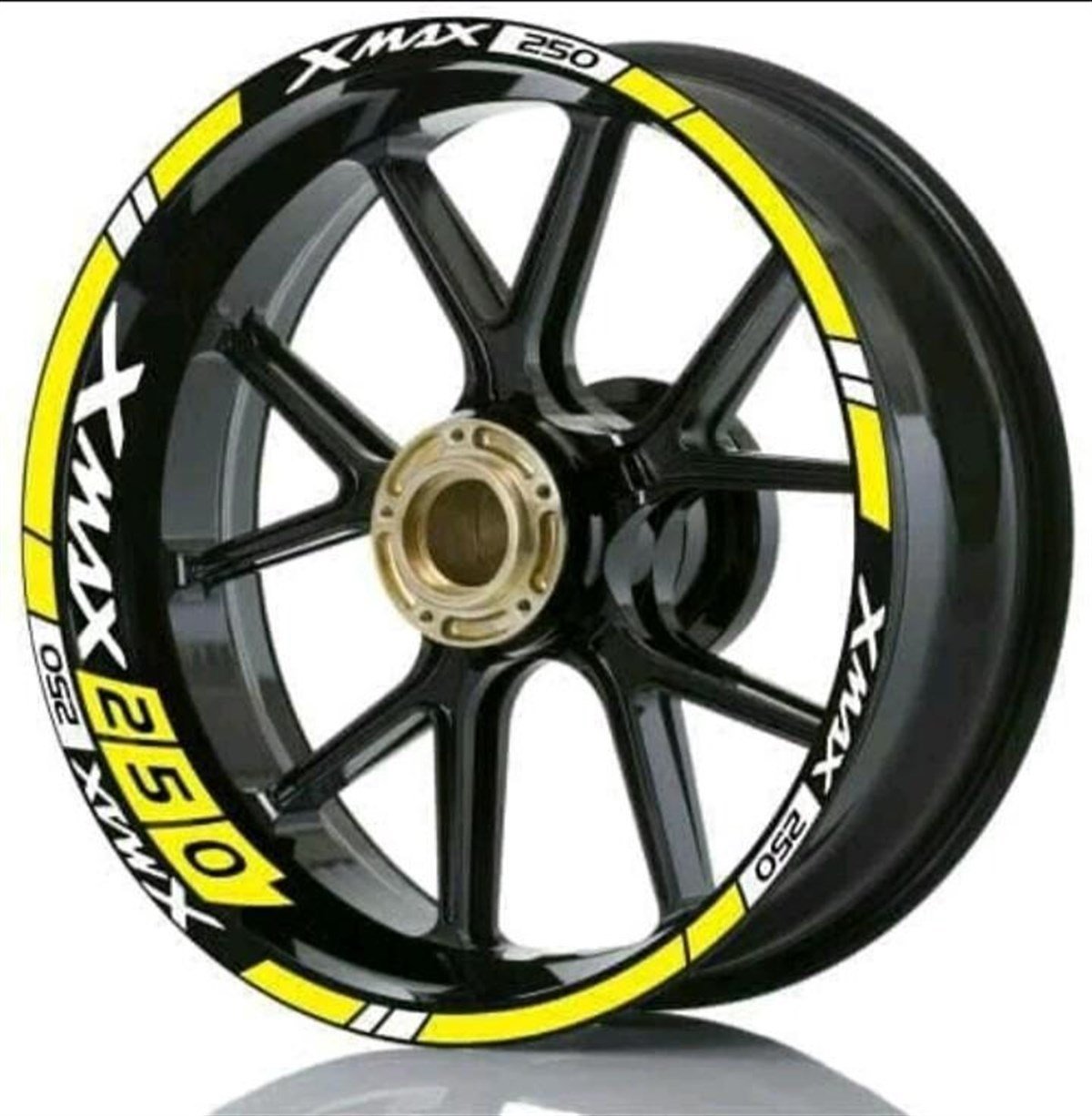 Xmax 250 Yazılı Kesikli Sticker Etiket Modeli