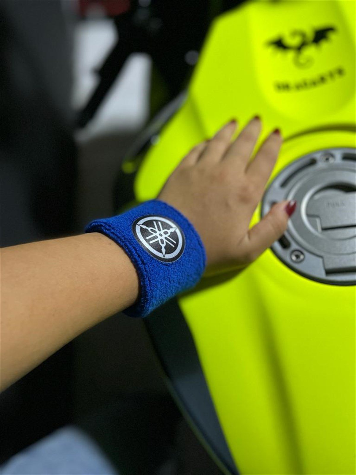 Yamaha Fren Hidrolik Çorabı Mavi Bileklik