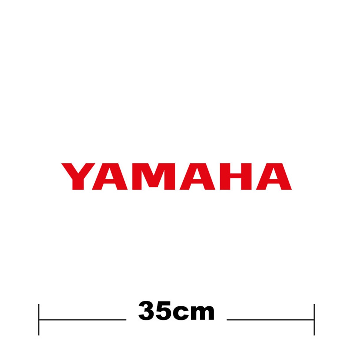 Yamaha Logo Yazı Sticker Etiket Tek Renk