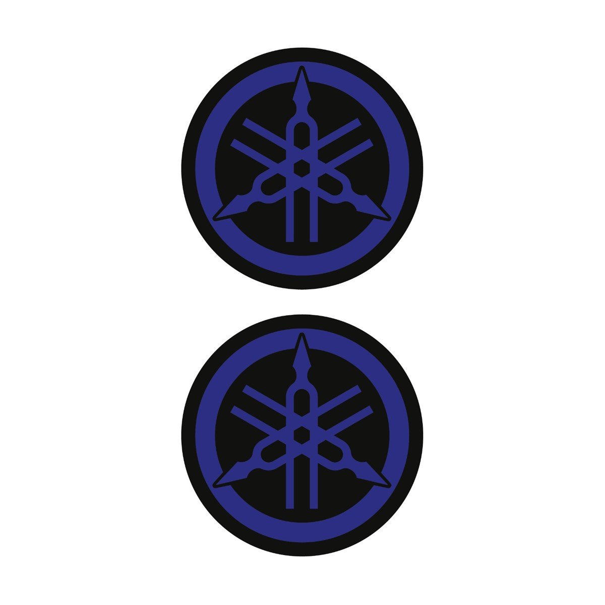 Yamaha Mavi Siyah Koruma Takozu Damla Sticker Modeli