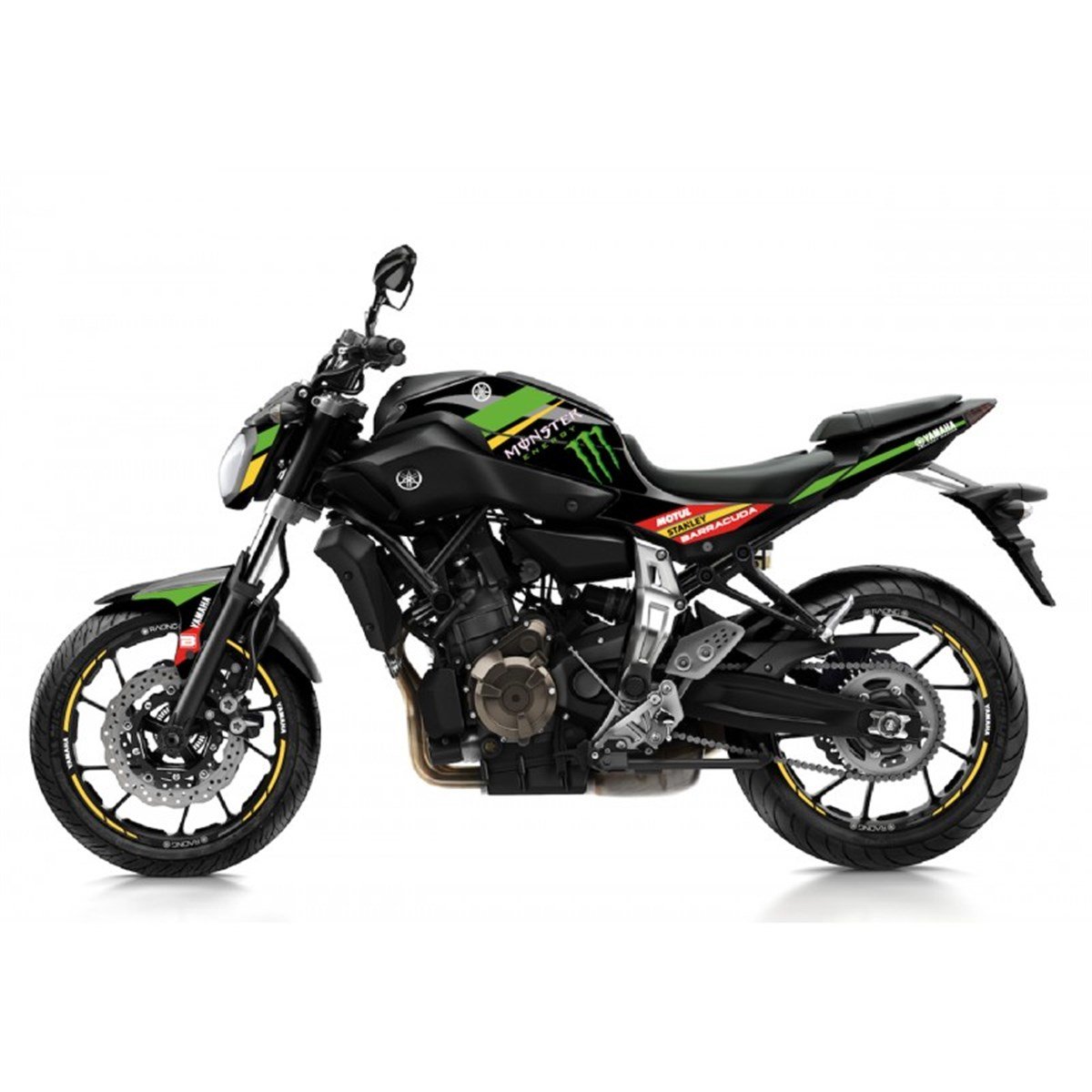 YAMAHA MONSTER Kaplama Sticker Etiket MT-07 2014-2020