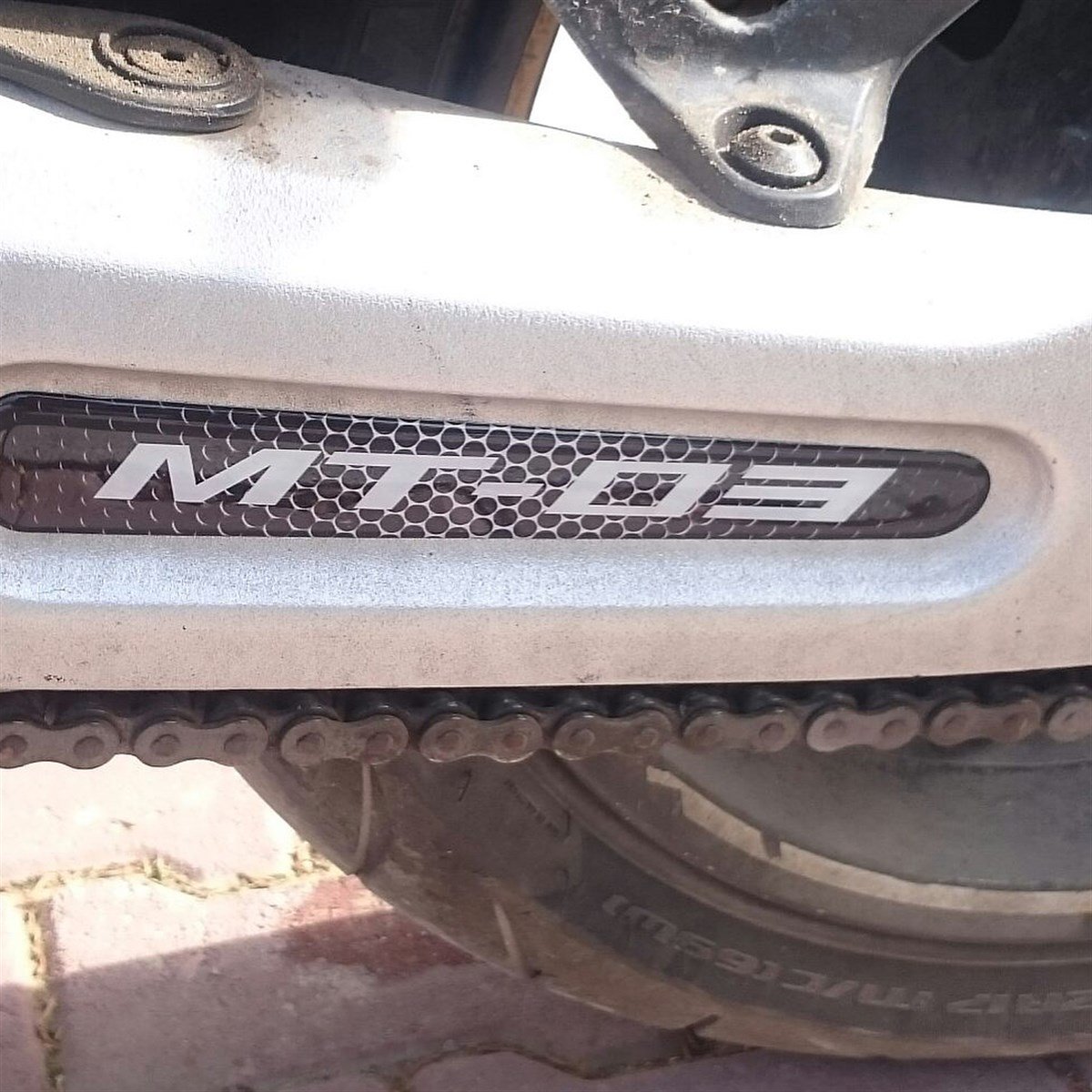 Yamaha MT-03 Damla Sticker Etiket Modeli