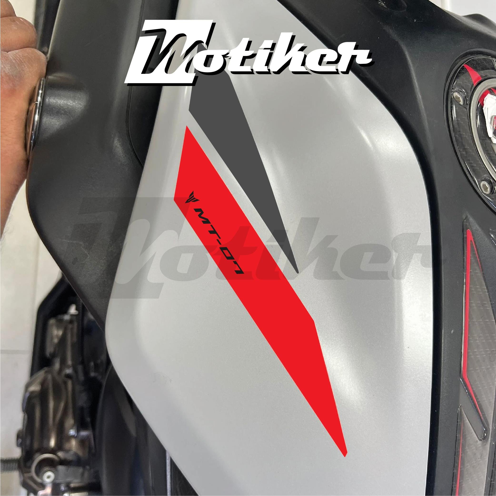 MT-07YAMAHA MT-07 2018 - 2020 Depo Üstü Orjinal Tasarım Sticker Etiket Modeli Neon Turuncu Siyah Gri