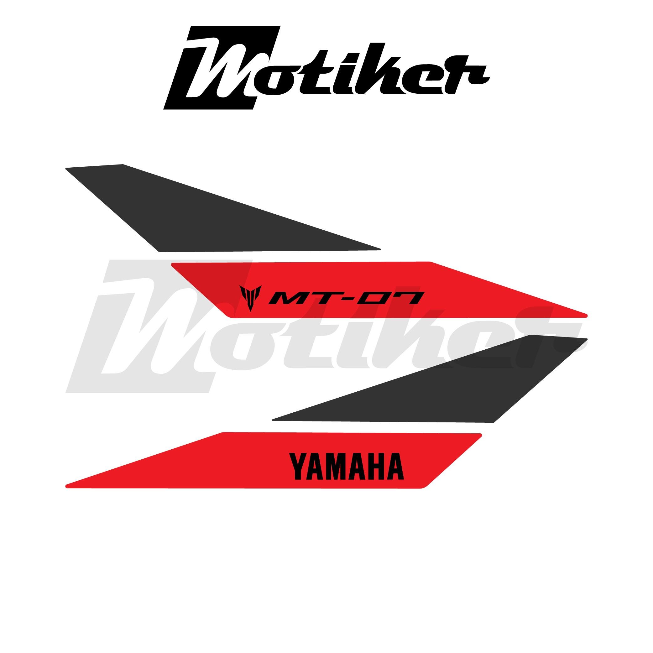 MT-07YAMAHA MT-07 2018 - 2020 Depo Üstü Orjinal Tasarım Sticker Etiket Modeli Neon Turuncu Siyah Gri
