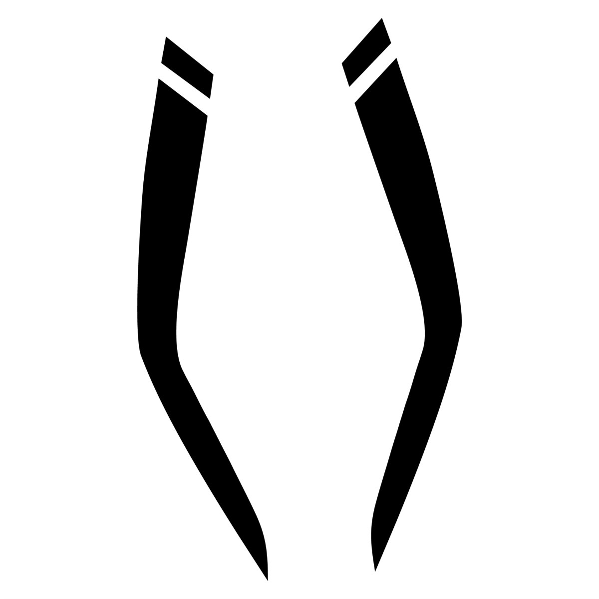 Yamaha MT-09 Depo Üstü Çift Çizgi  Kesikli Yazısız  Sticker Etiket Modeli