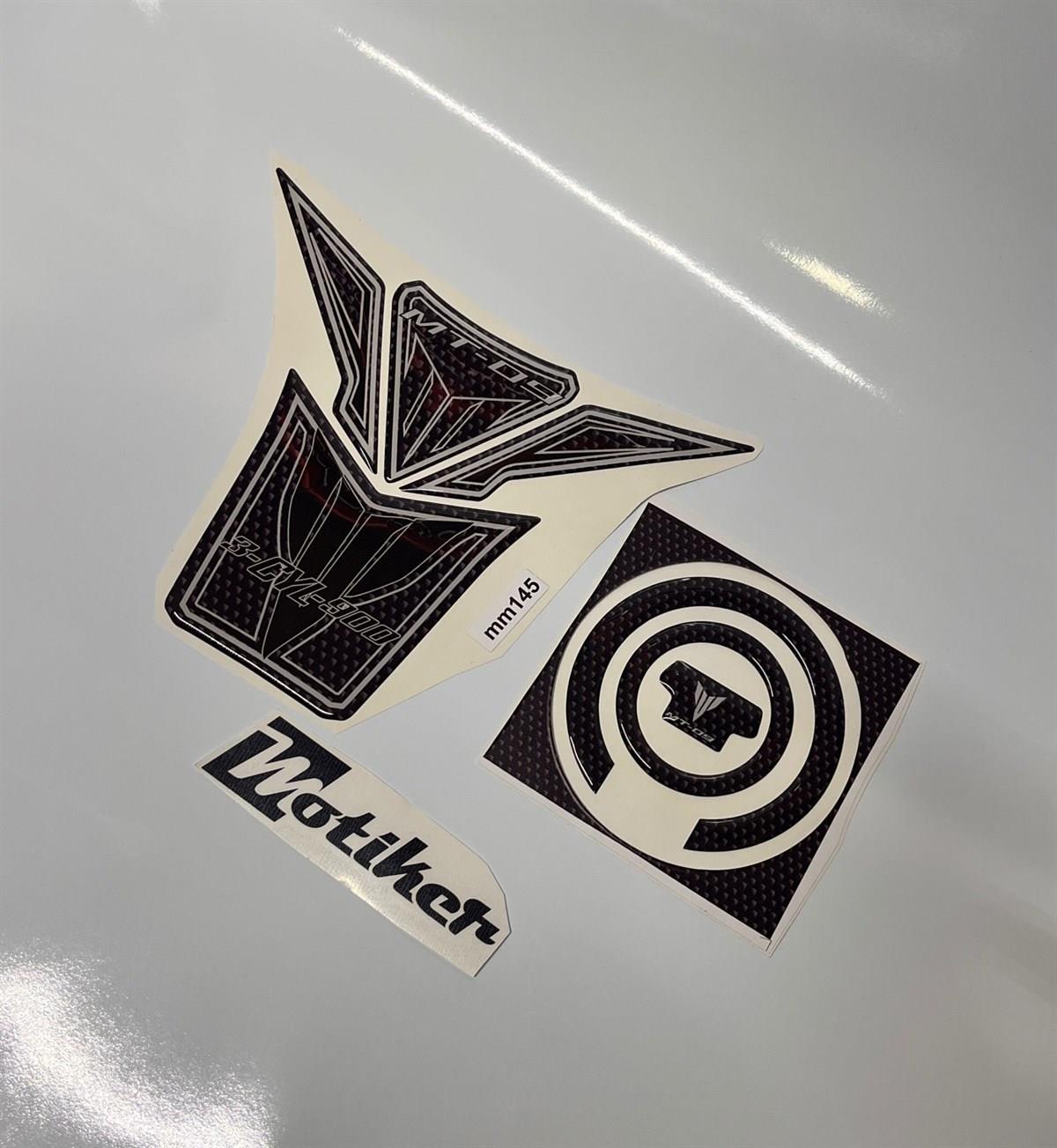Yamaha MT-09 Tank Pad ve Depo Damla Sticker Modeli