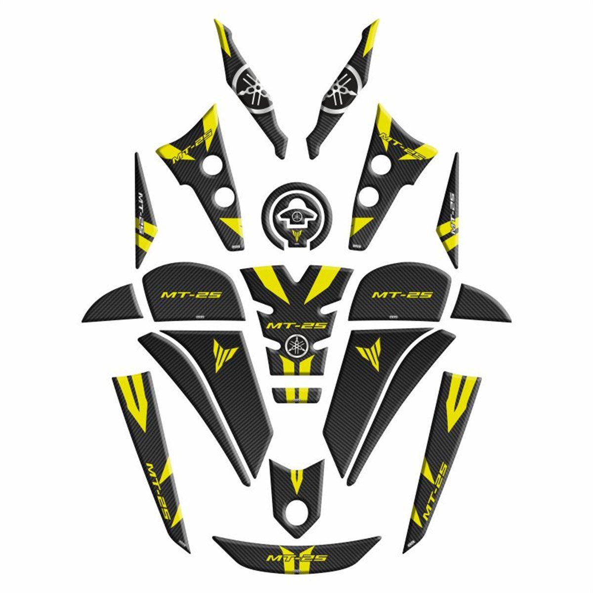 Yamaha MT 2020 Uyumu Full Tank Pad Set 009