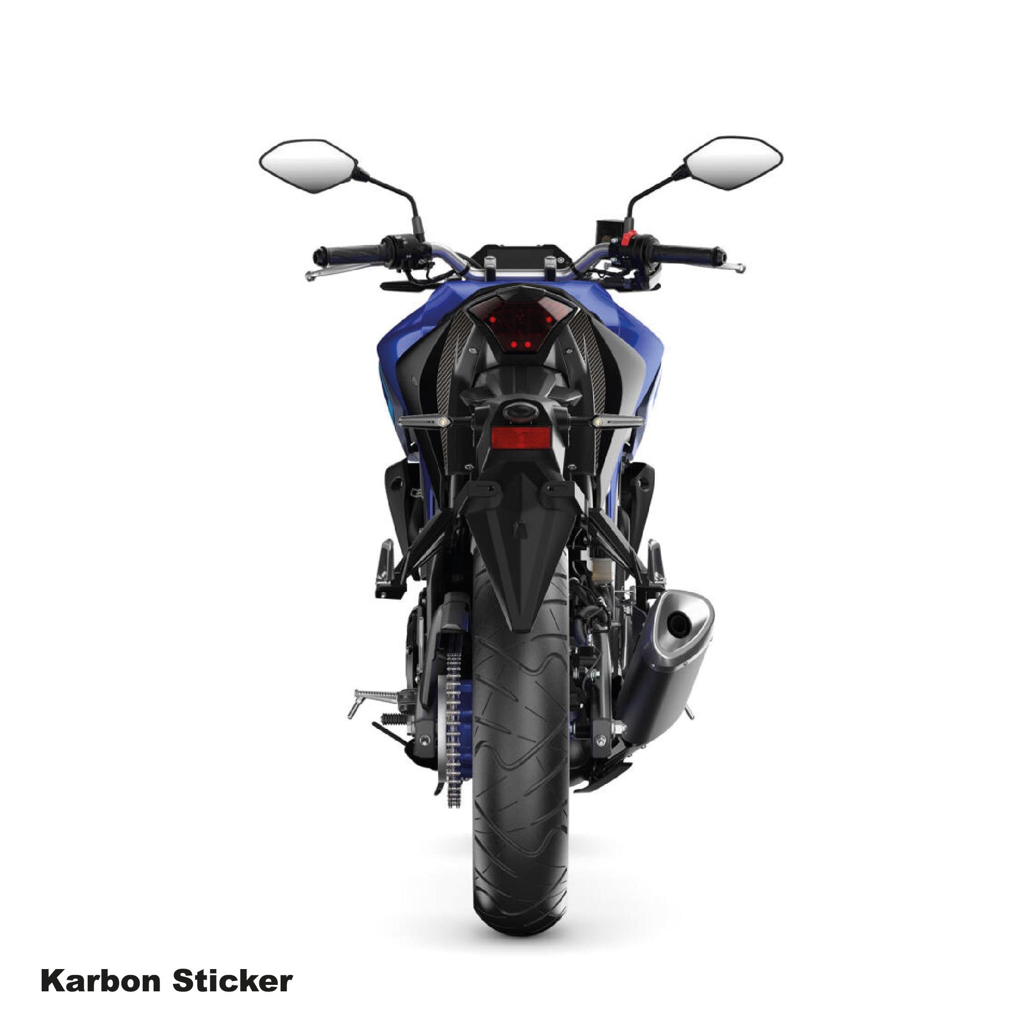 MT-03Yamaha MT-25 2020-2024 Arka Kuyruk Altı Karbon Sticker Etiket Modeli