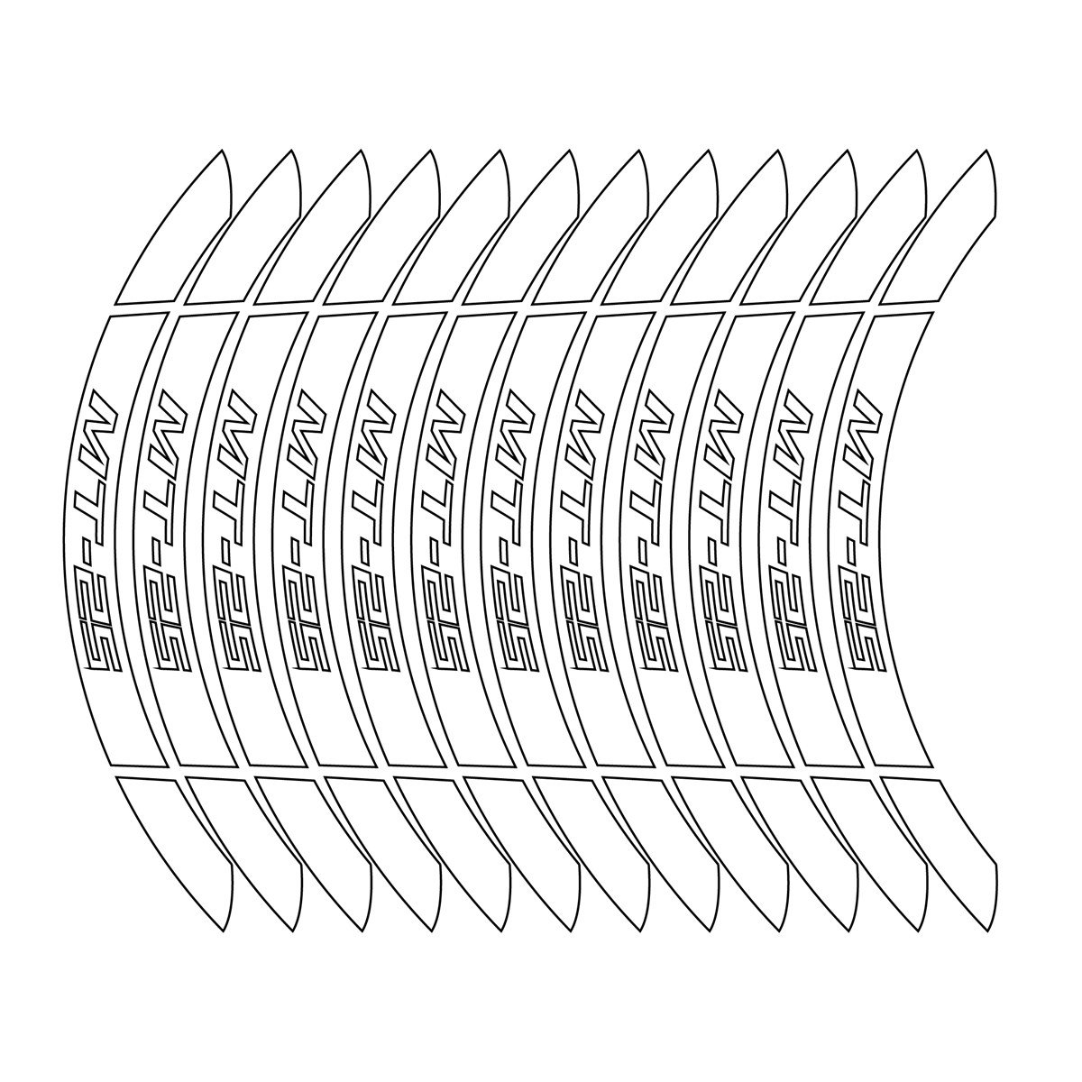 Yamaha MT-25 İç Dış Jant Sticker