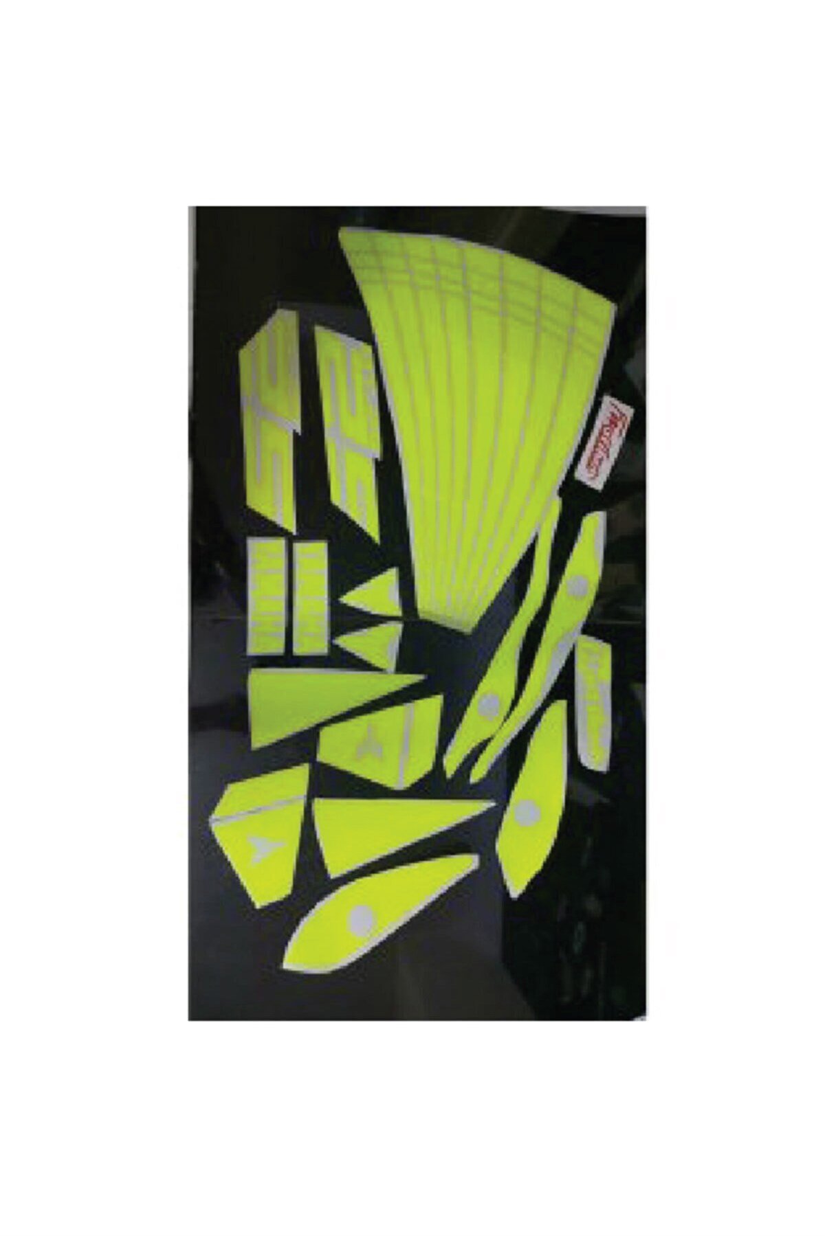 Yamaha MT-25 Neon Sarı Sticker Modeli 