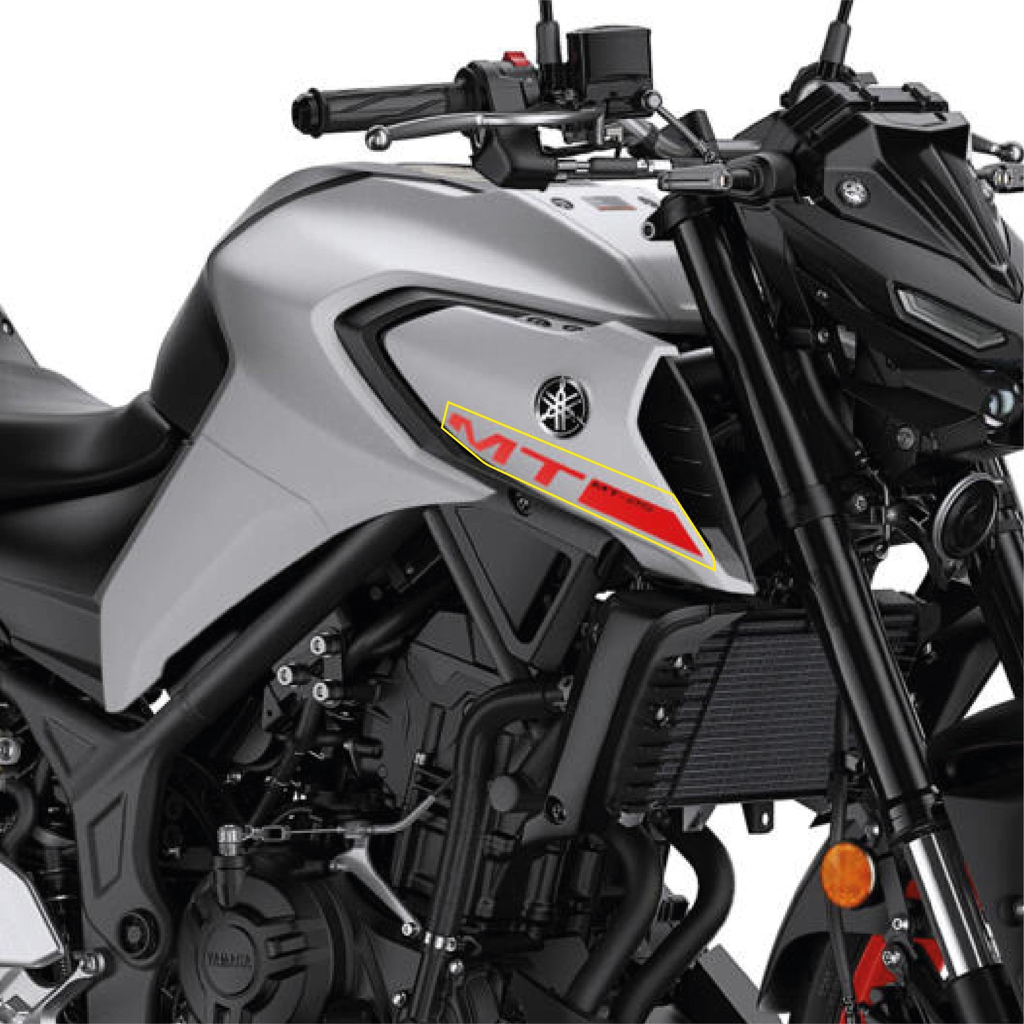 Yamaha MT-25 Neon Turuncu Sticker Etiket Modeli Orjinal Tasarım