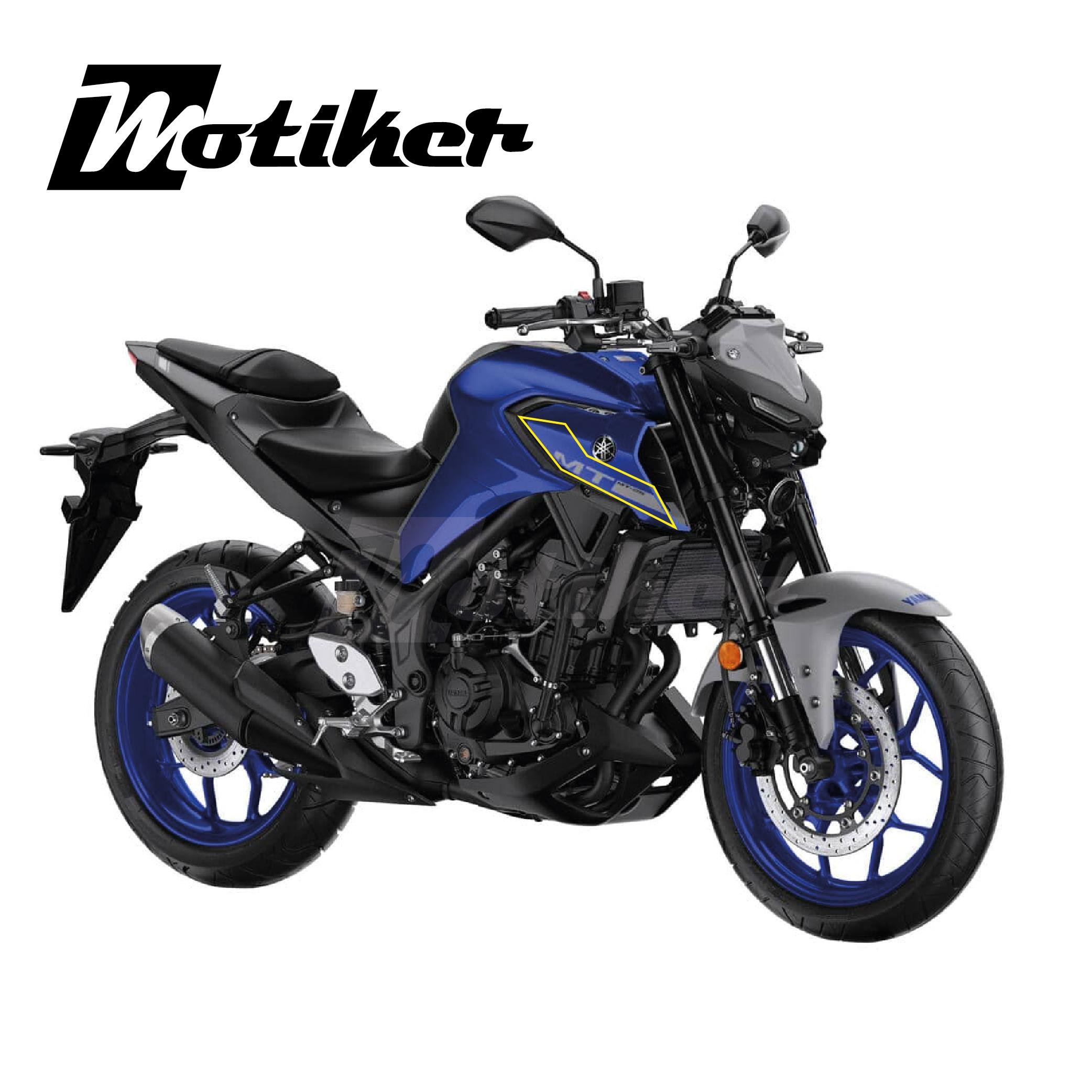 MT-25Yamaha MT-25 Yan Grenaj Orjinal Tasarım Sticker Etiket Modeli Nardo Gri 2019-2025