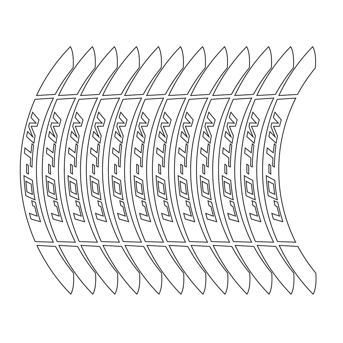 Yamaha MT İç Dış Jant Sticker