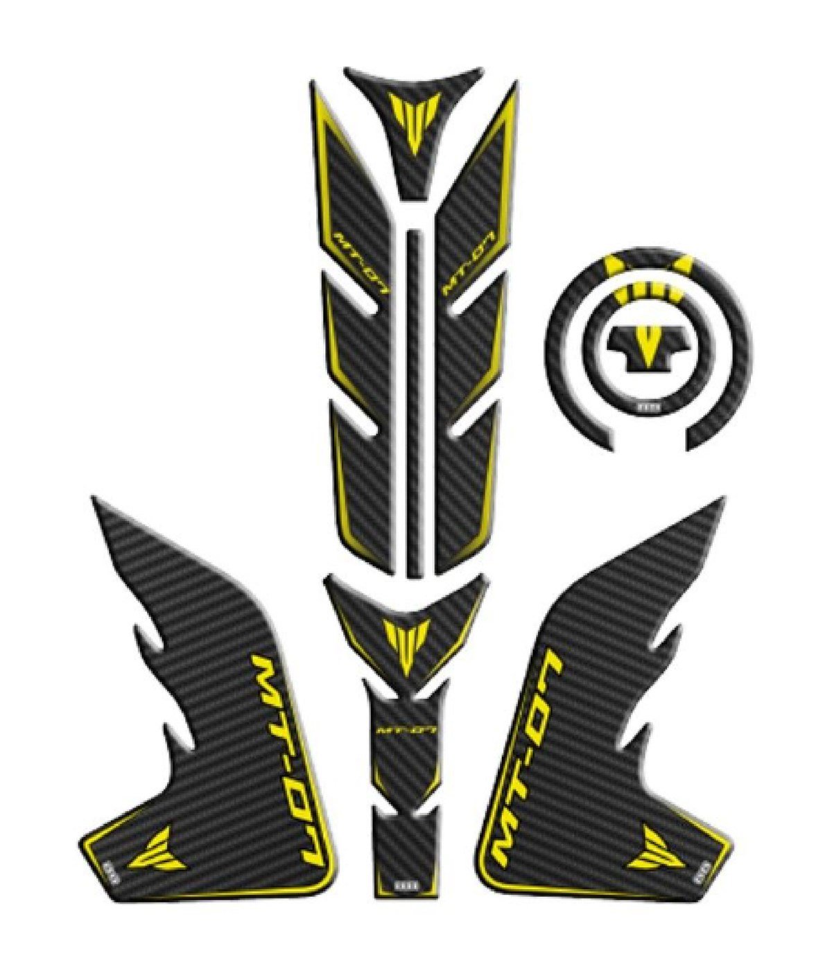 Yamaha mt07 2018-2020 Uyumlu Tank Pad Set 001